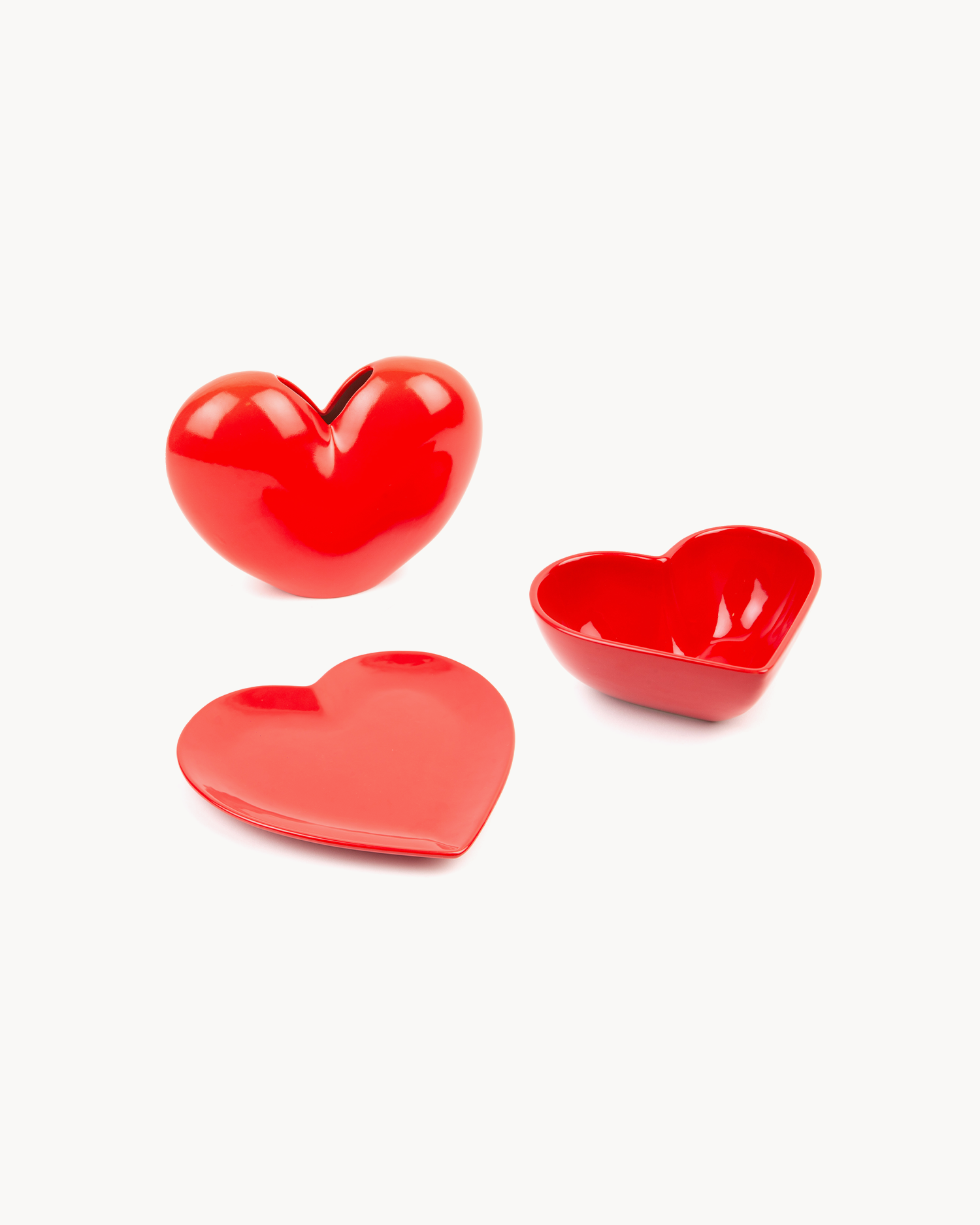 Piatto in ceramica Love