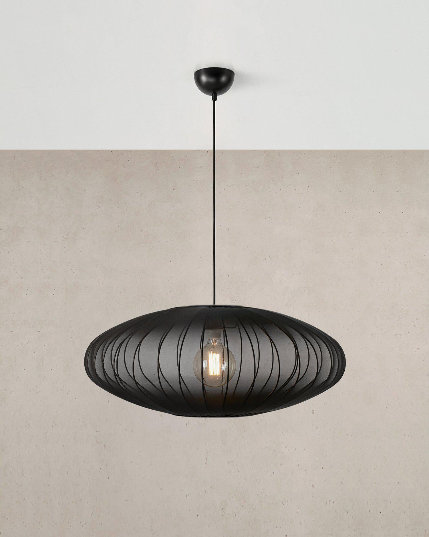 Lampada a sospensione Florence, nera