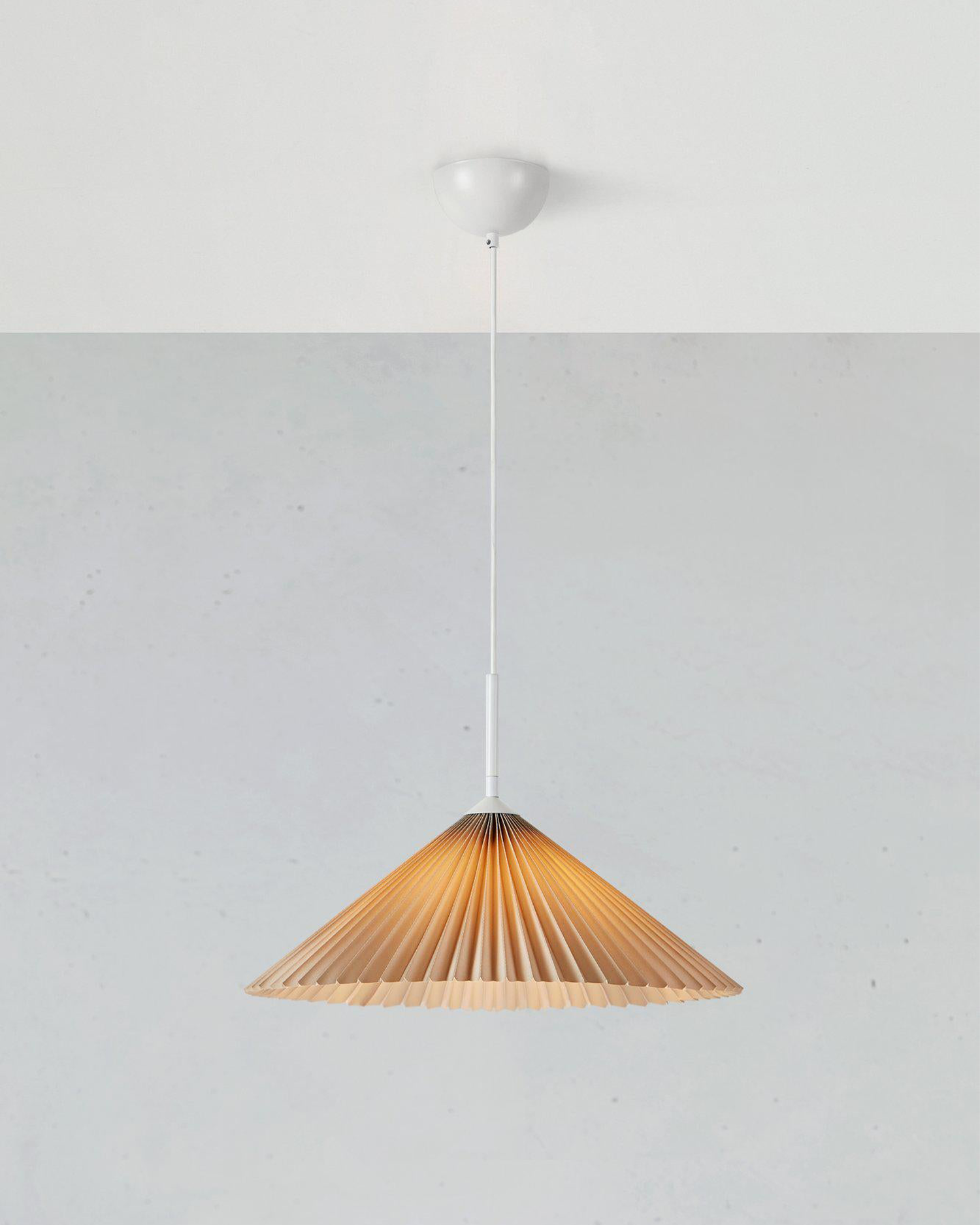 Lampada a sospensione Plisado, beige