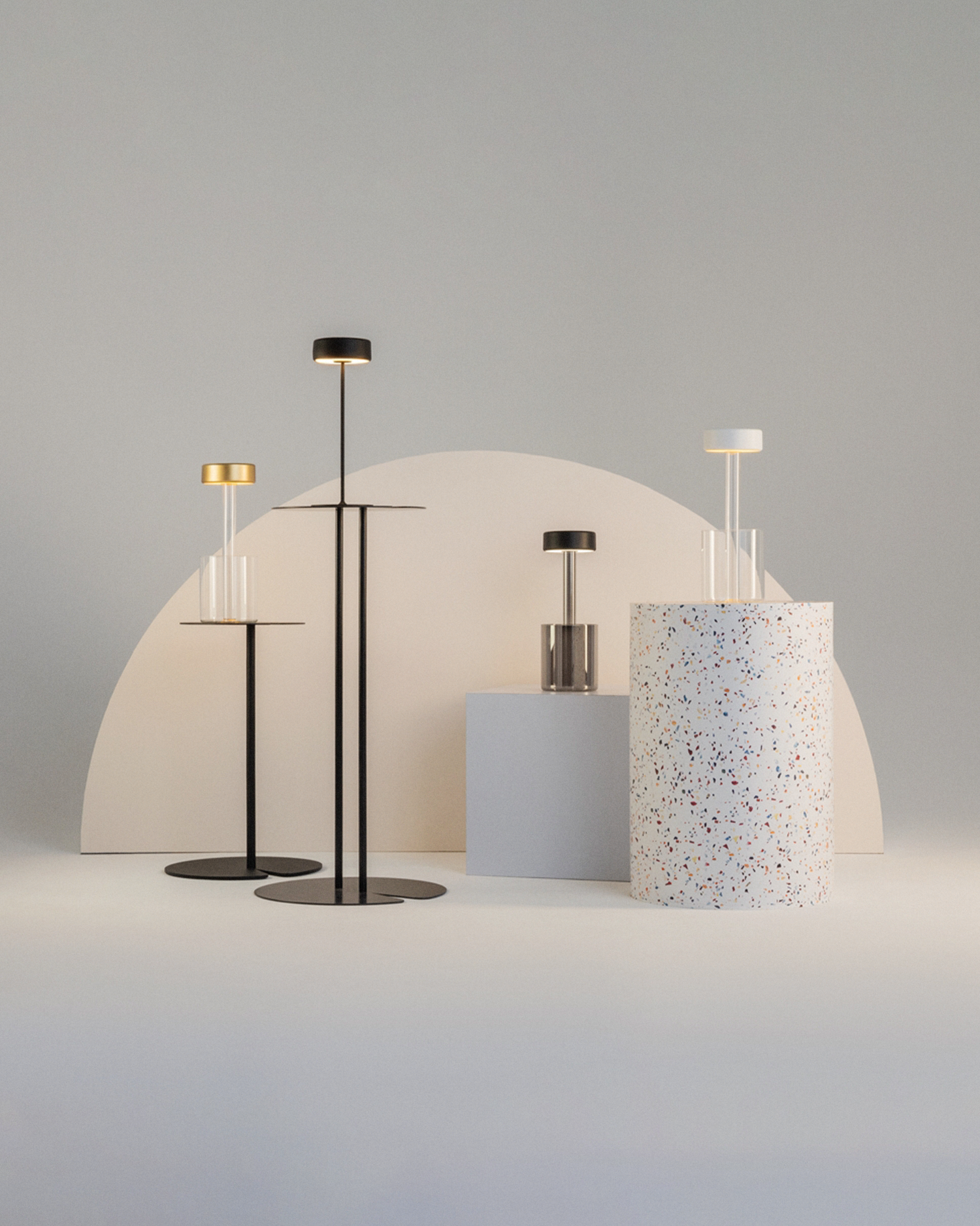 Lampada portatile AI Collaboration, grigio