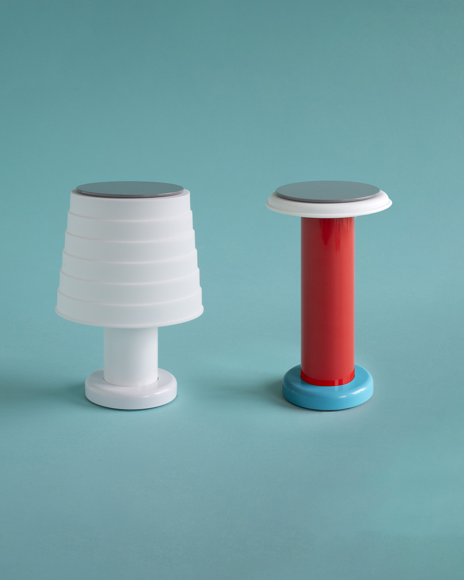 Lampada da tavolo portatile PL5, bianca
