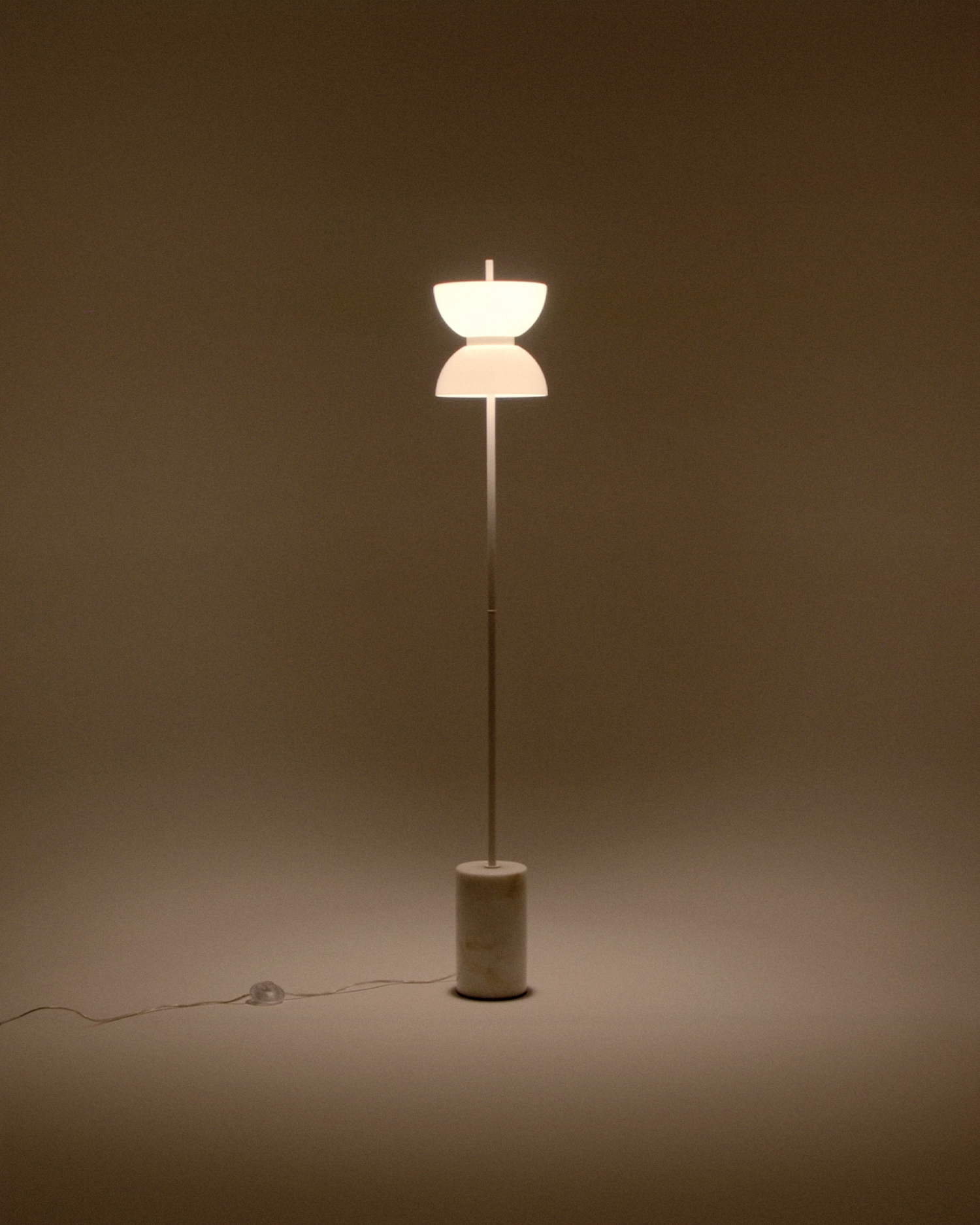 Lampada da terra Kyoto, bianca