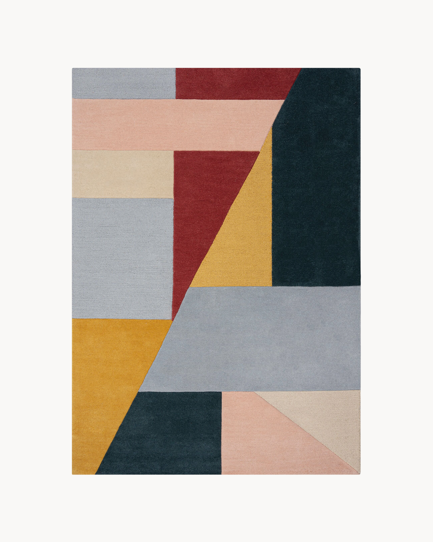 Tappeto geometrico in lana Alwyn