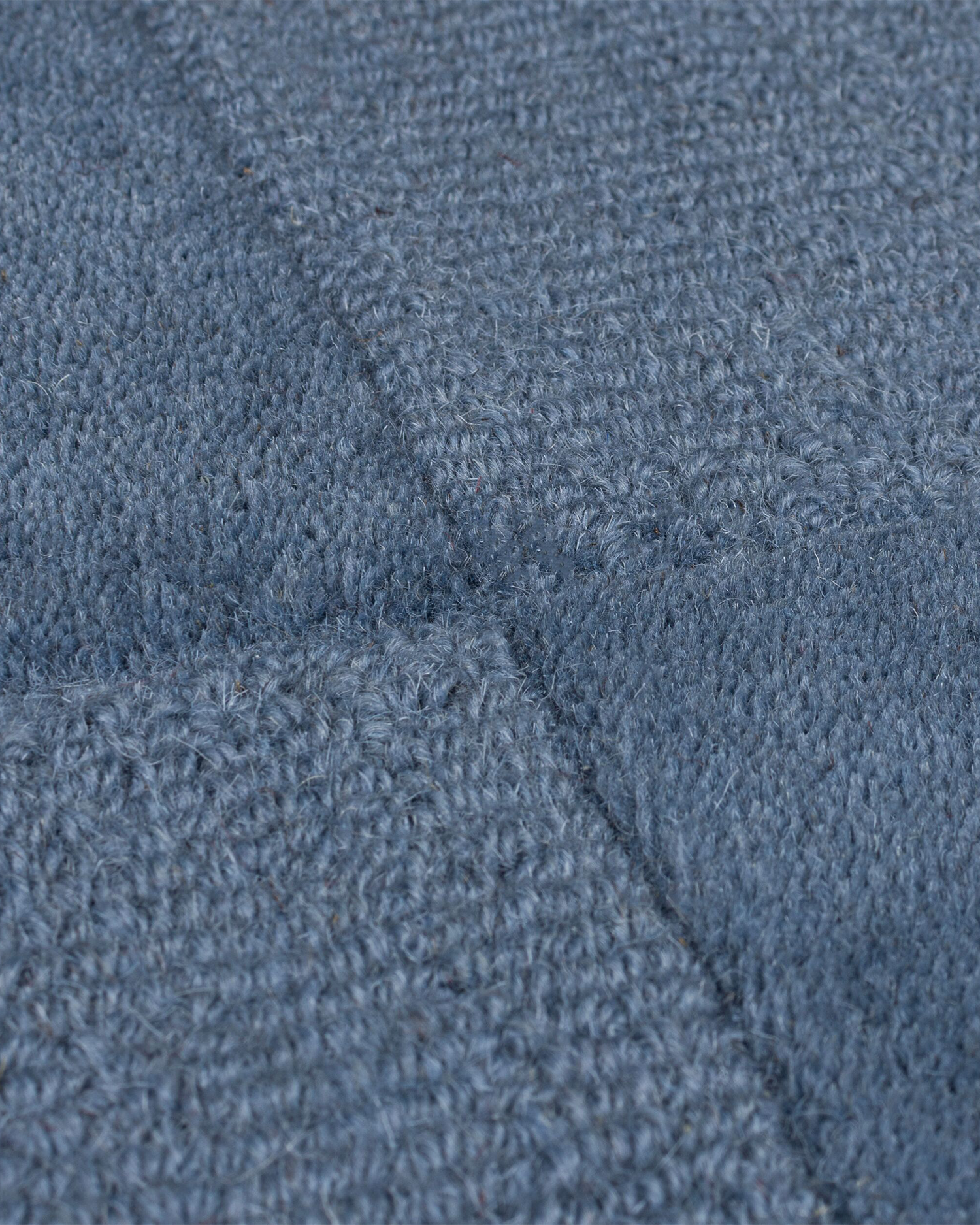 Tappeto moderno in lana Checkerboard, blu