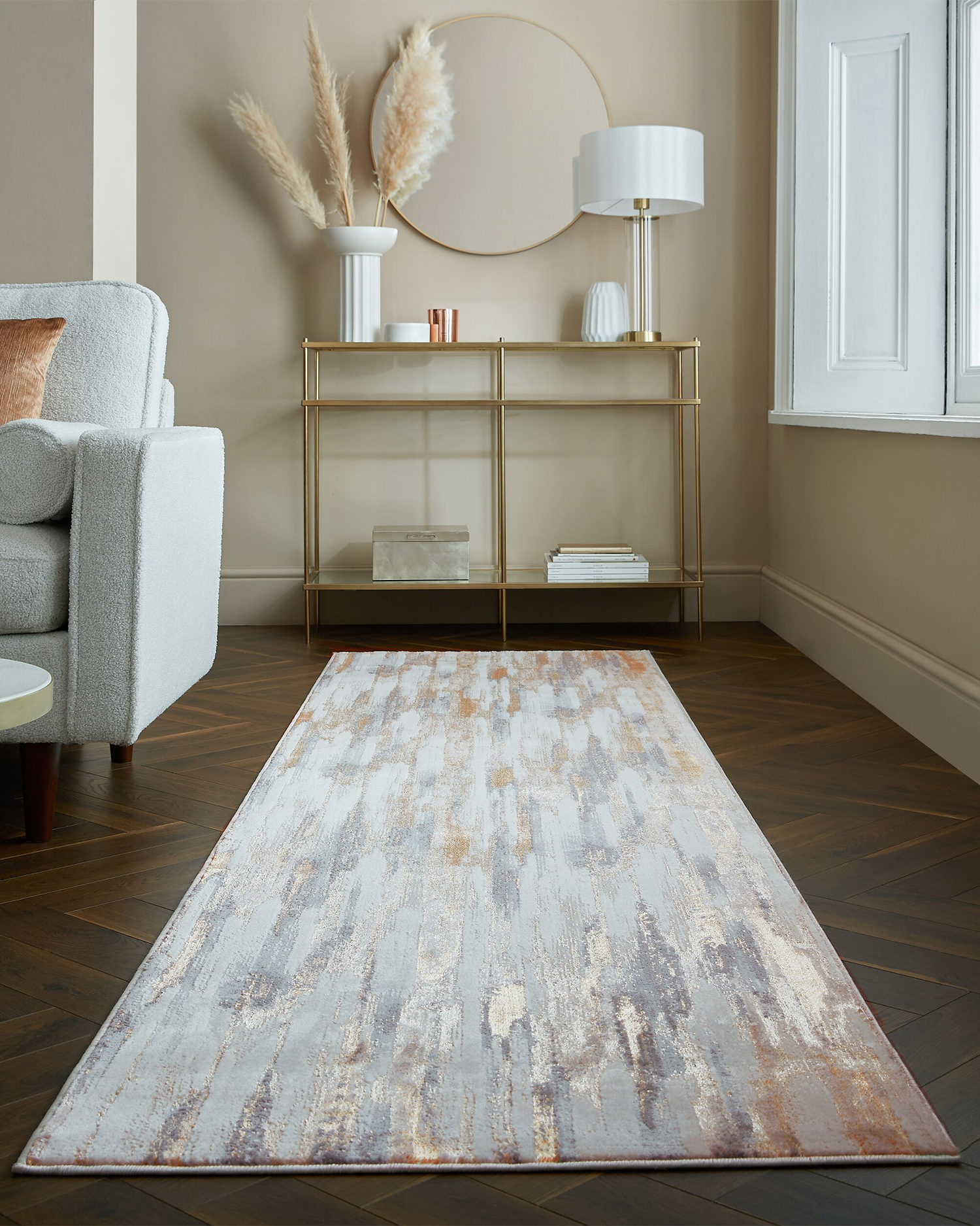 Runner Gleam Abstract Luxe, oro