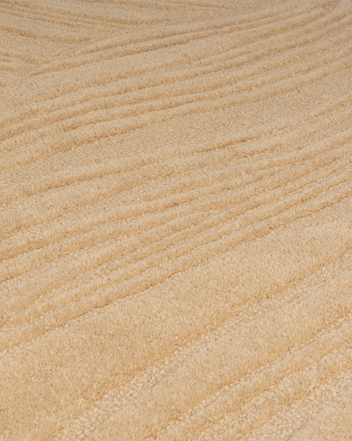 Tappeto in lana Lino Leaf, naturale