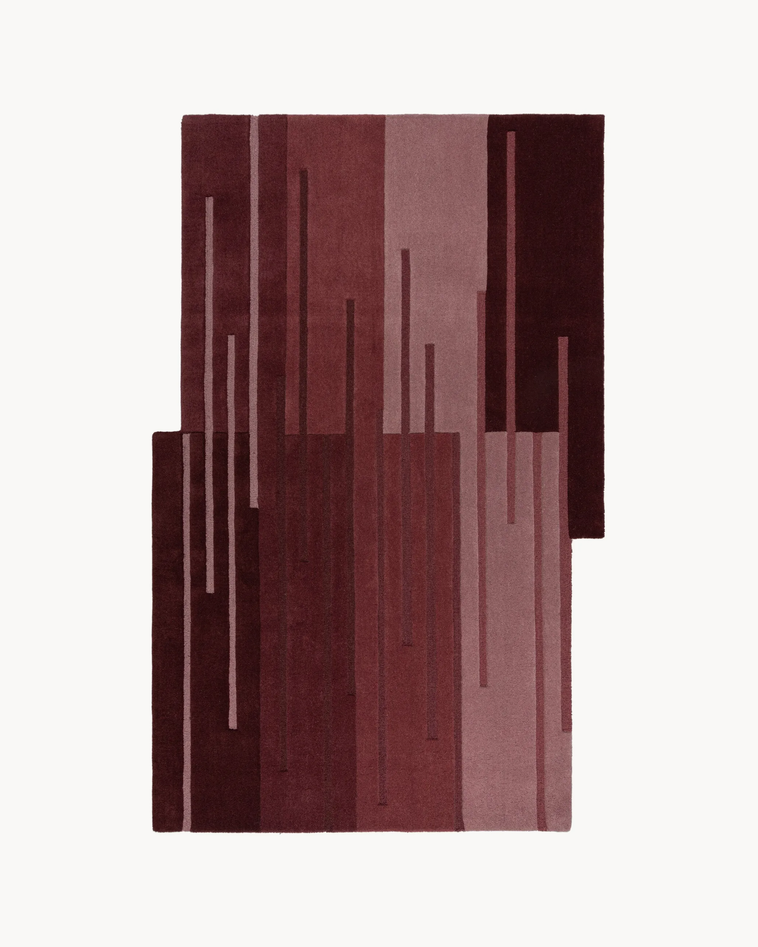 Tappeto in lana Split Ombre Shaped