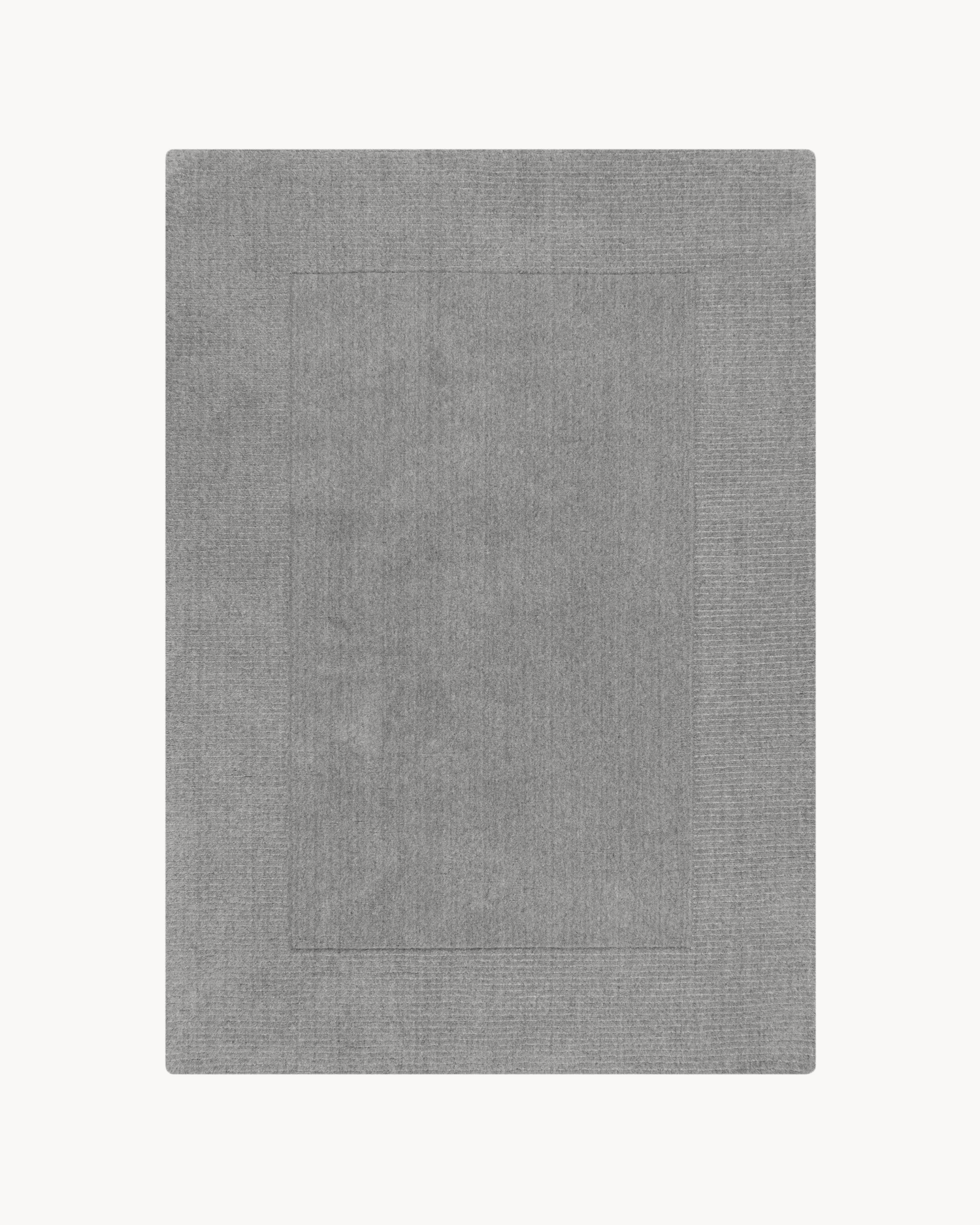Tappeto in lana realizzato a mano, grigio