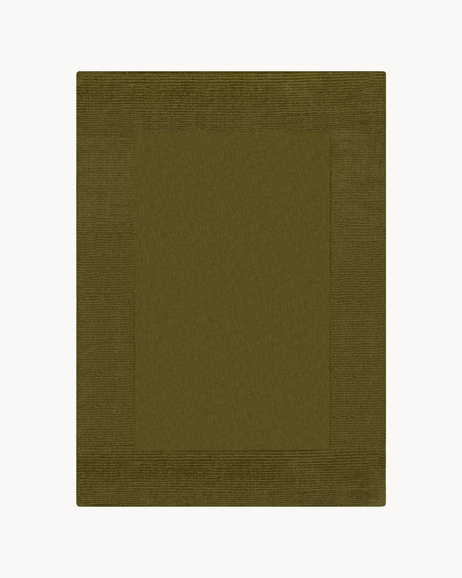 Tappeto in lana realizzato a mano, verde