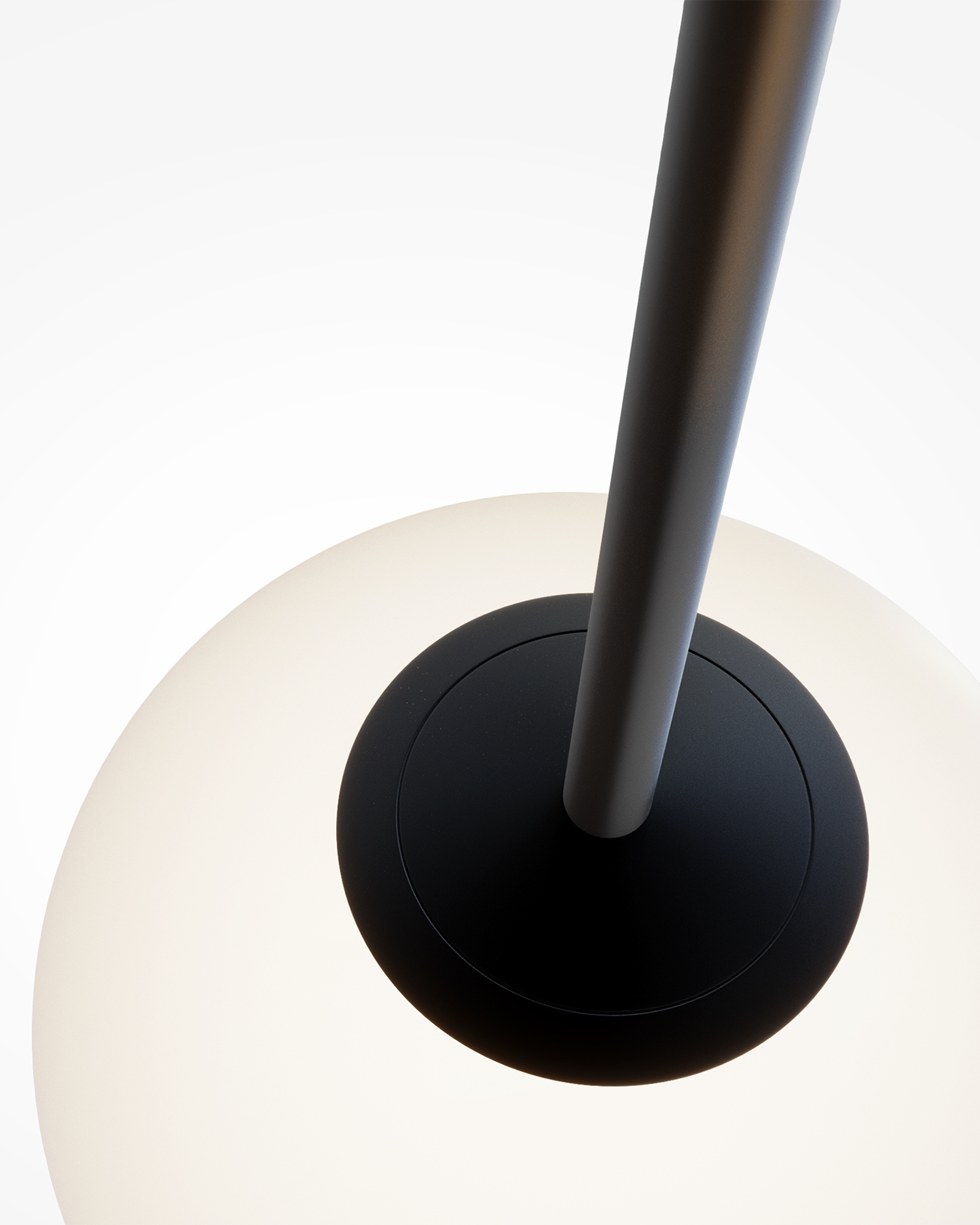 Lampada a sospensione Form, nera