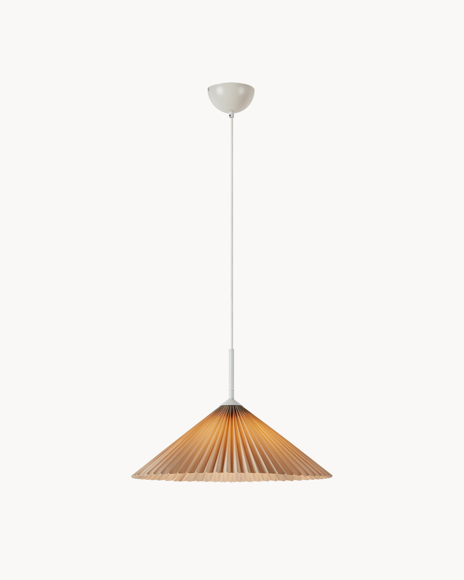 Lampada a sospensione Plisado, beige