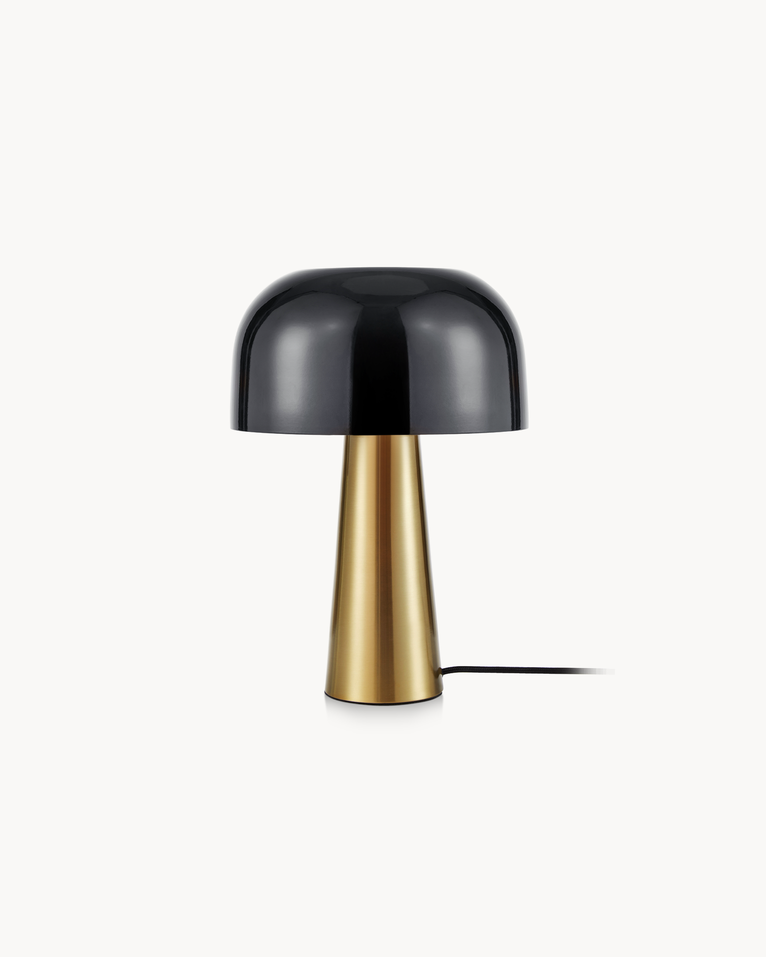 Lampada da tavolo Blanca, nera e oro
