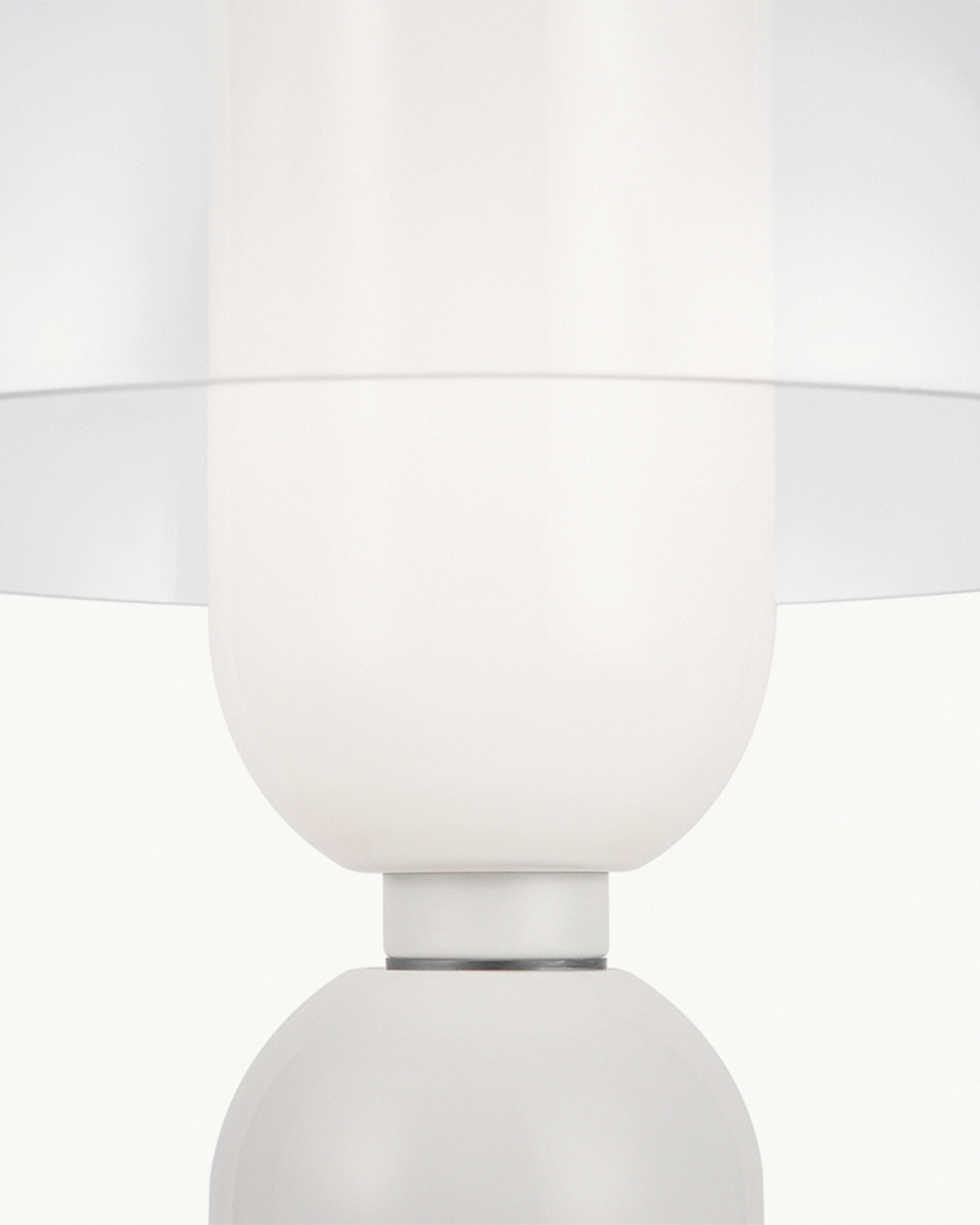 Lampada da tavolo Memory, bianca