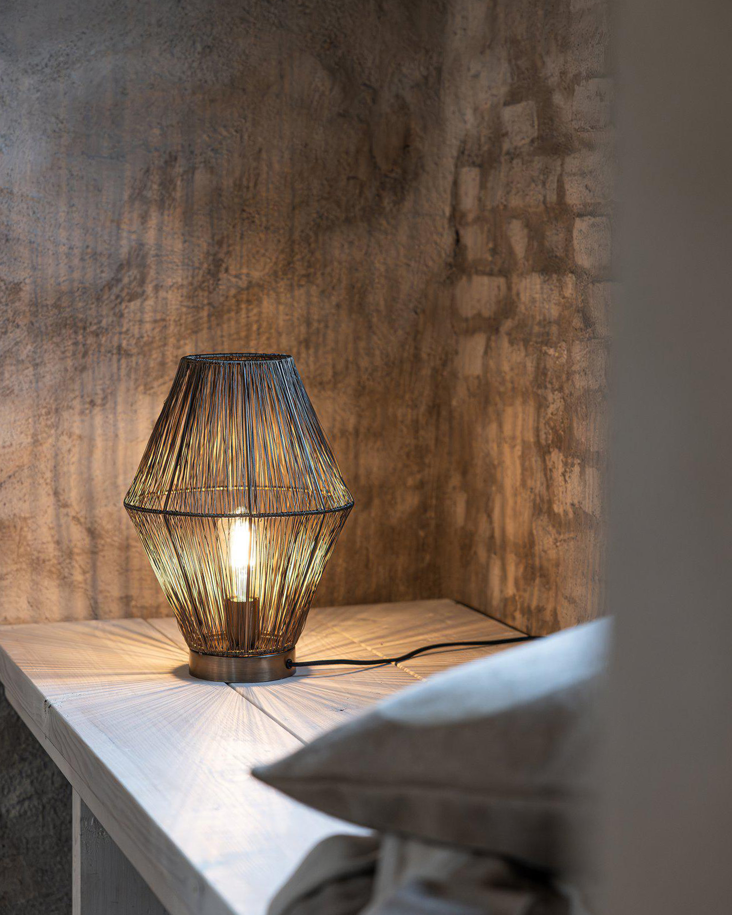 Lampada da tavolo Mokka, bronzo