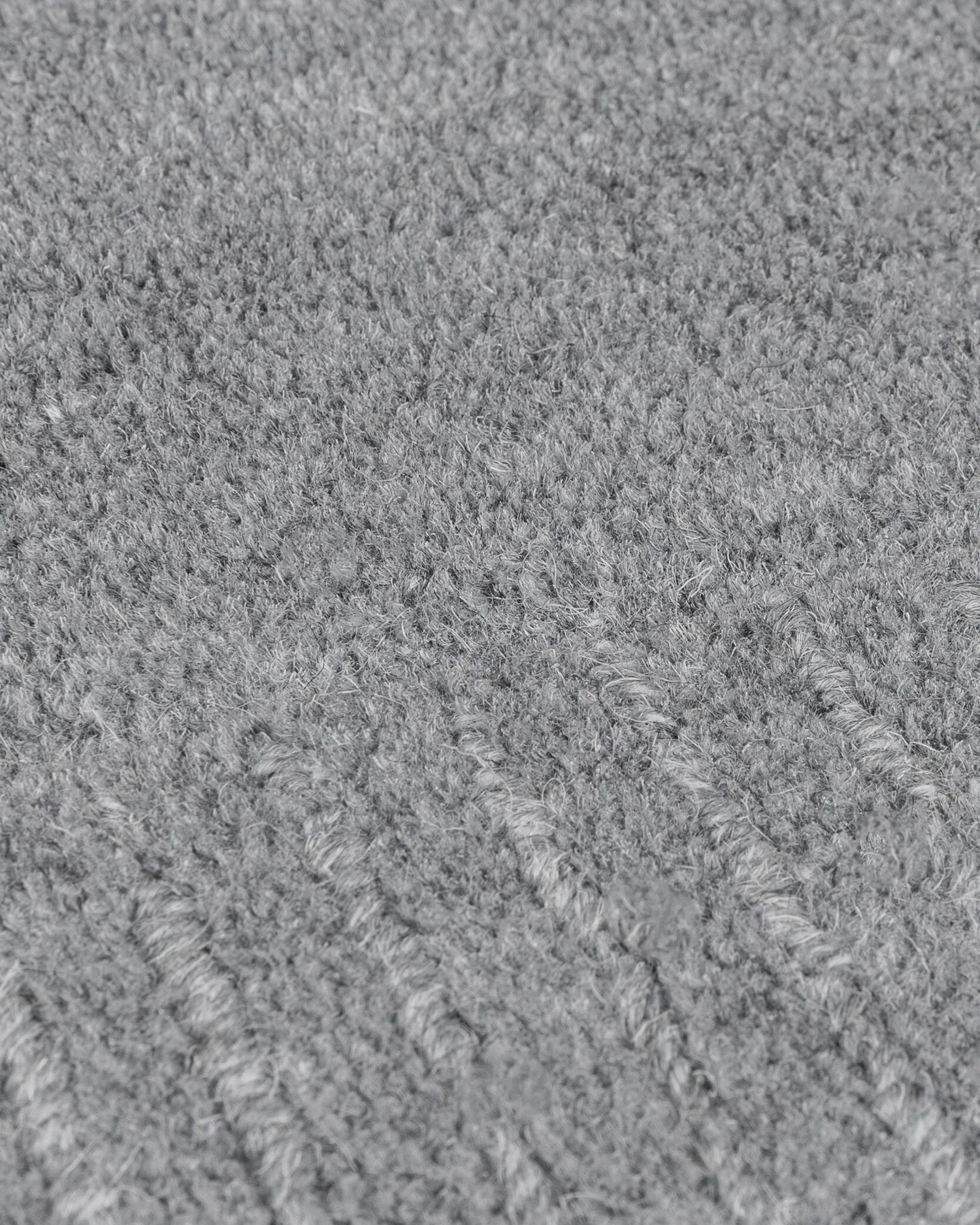 Tappeto in lana realizzato a mano, grigio
