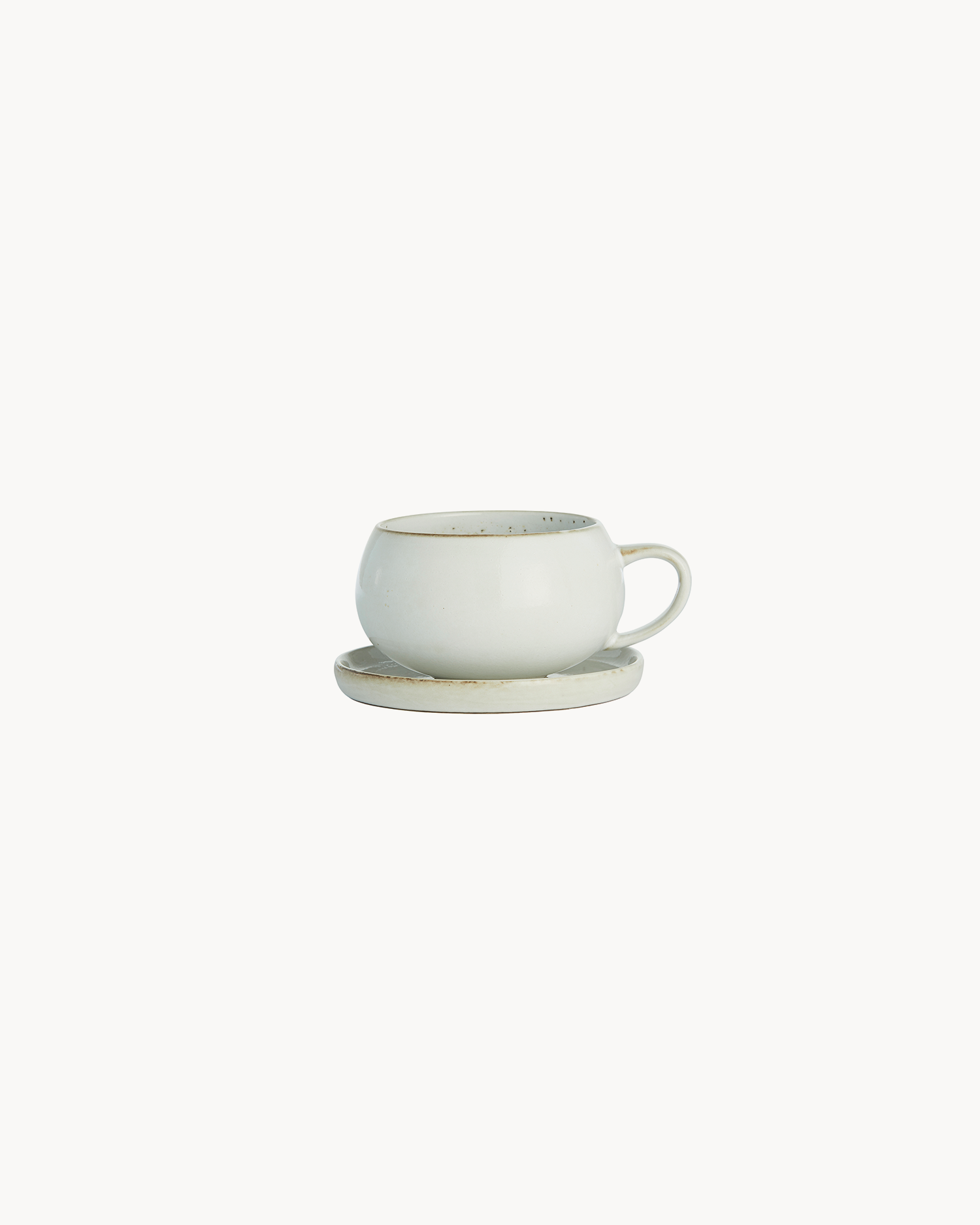 Tazza con piatto Amera, crema
