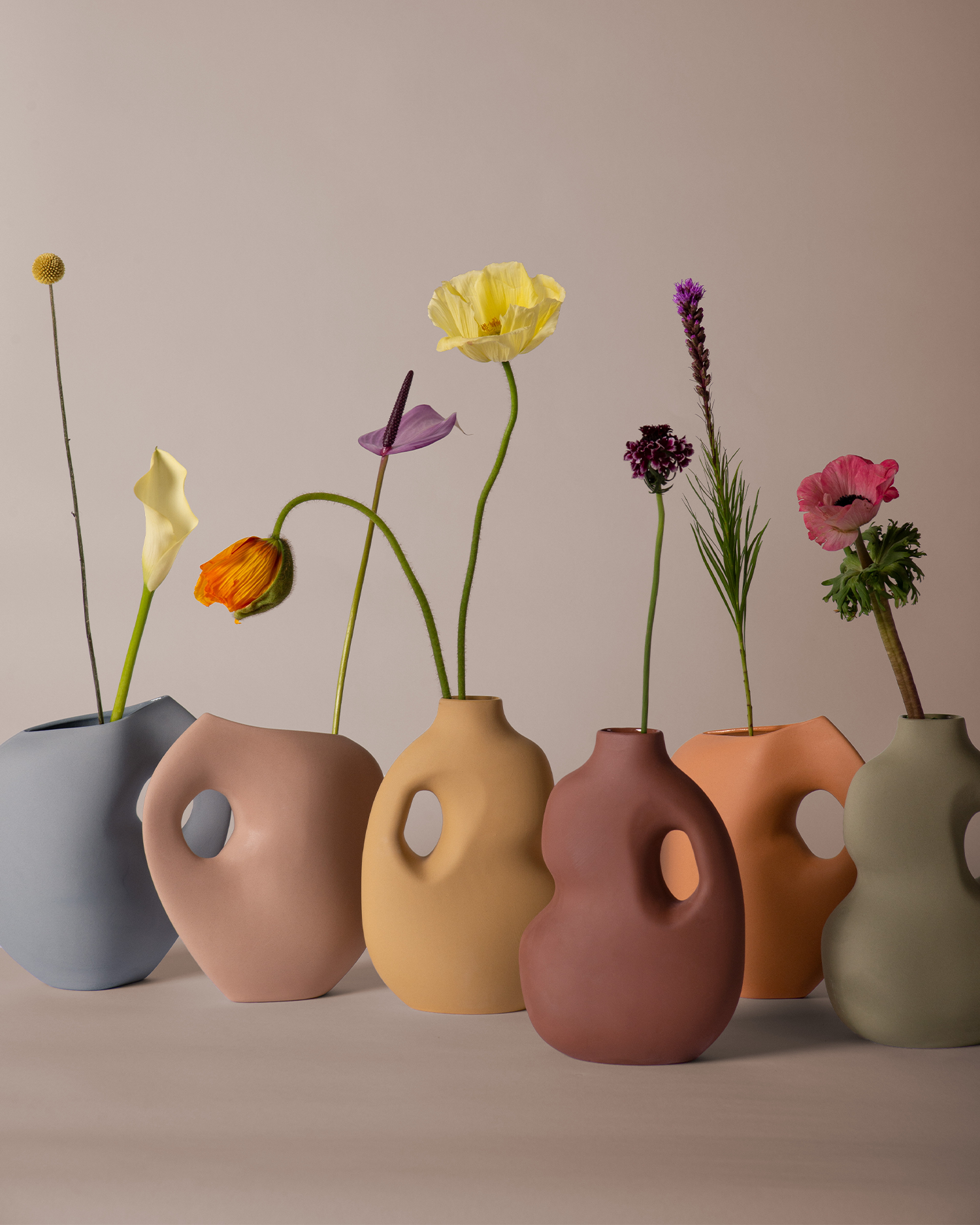 Vaso in ceramica Aura I, blu