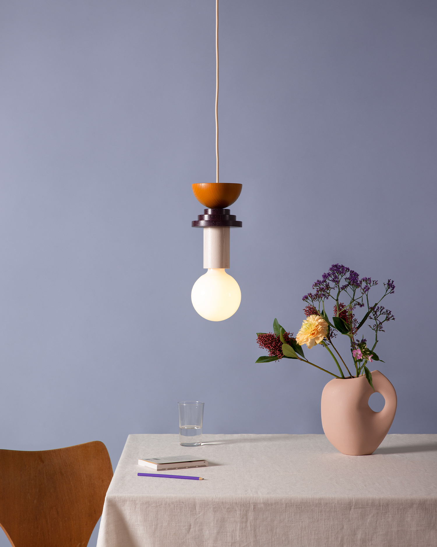 Vaso in ceramica Aura I, rosa