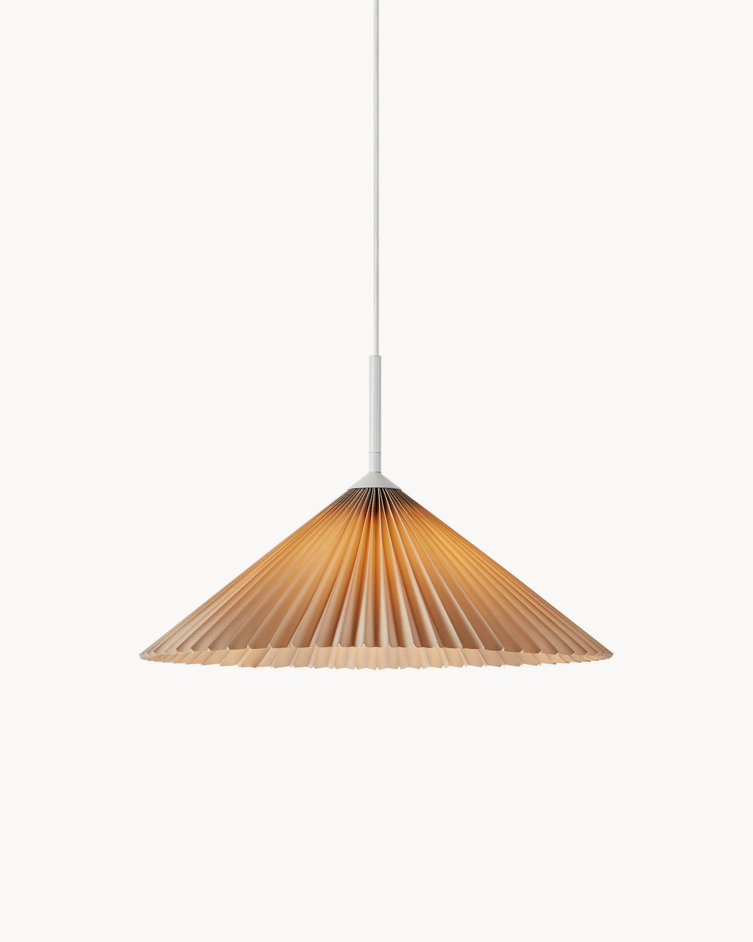 Lampada a sospensione Plisado, beige