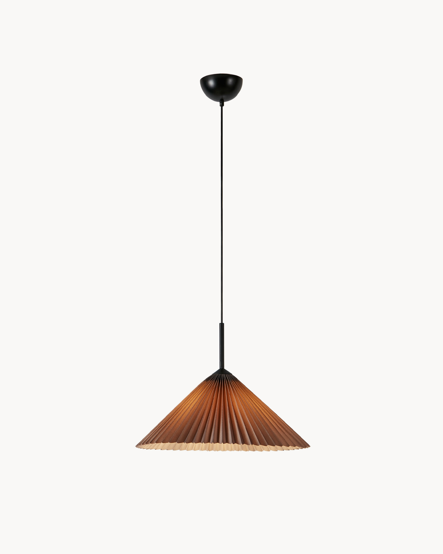 Lampada a sospensione Plisado, grigia