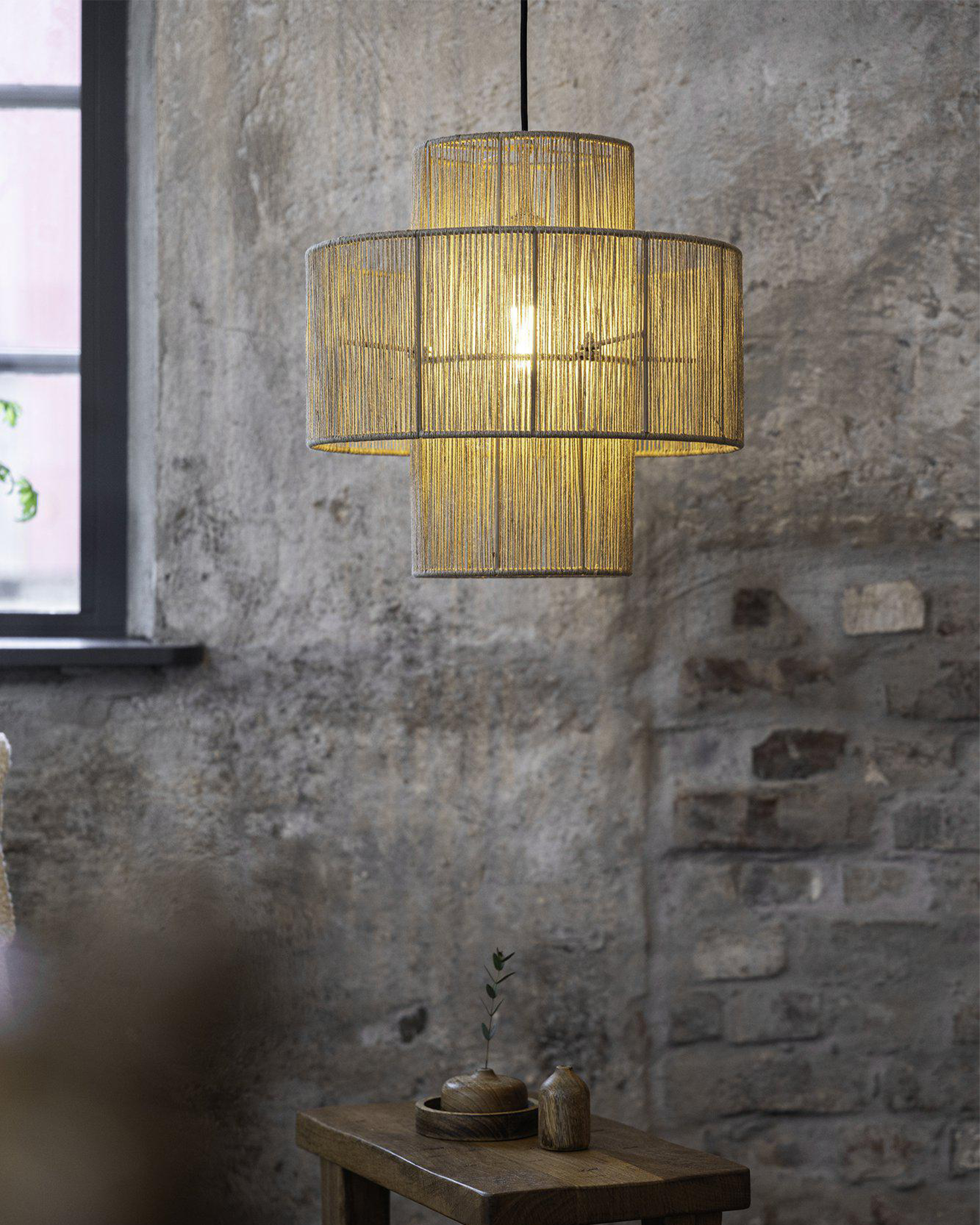 Lampada a sospensione Soga, naturale