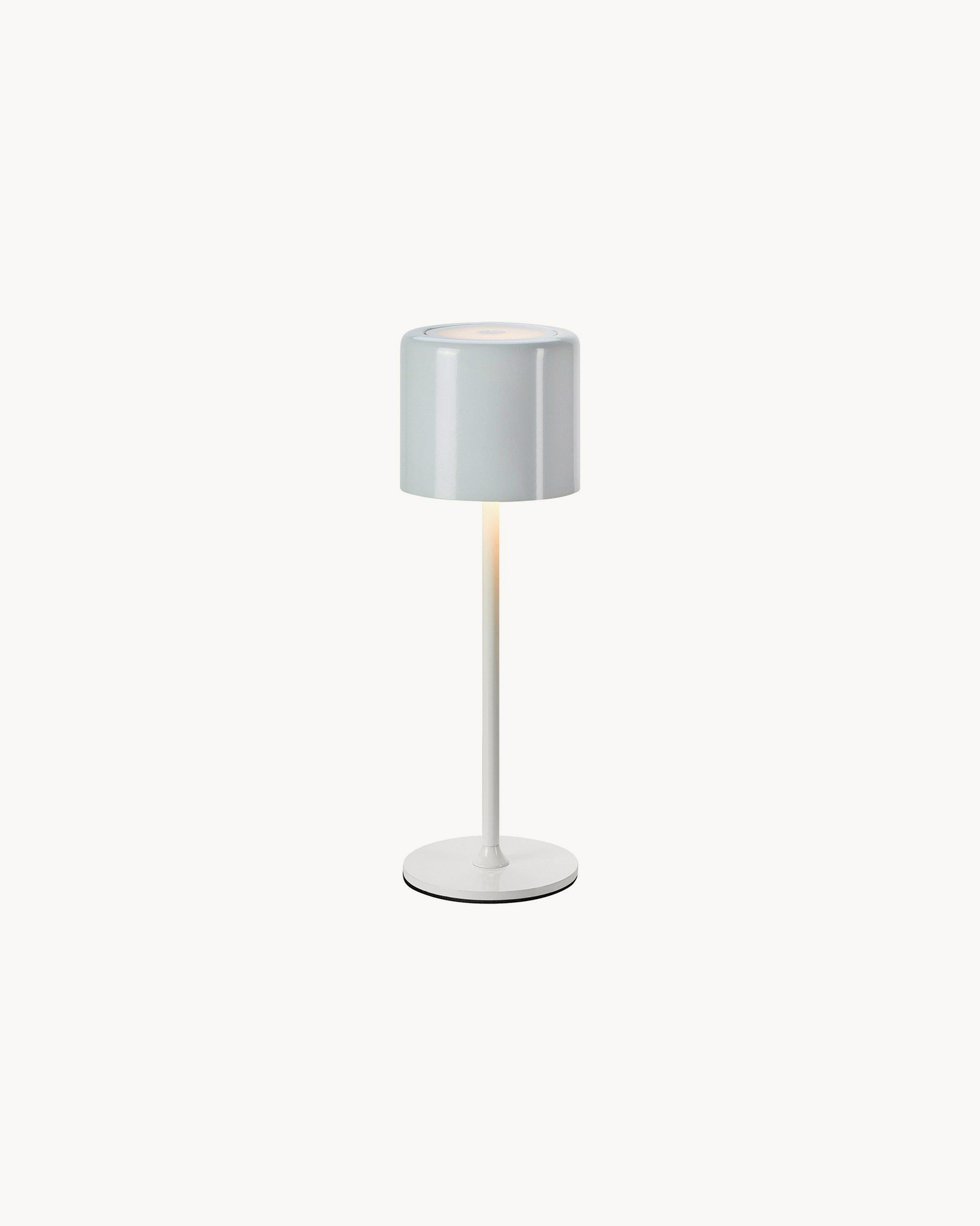 Lampada da tavolo ricaricabile Filo, bianca