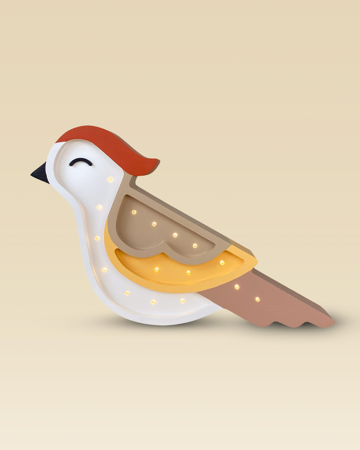 Lampada portatile in legno Bird