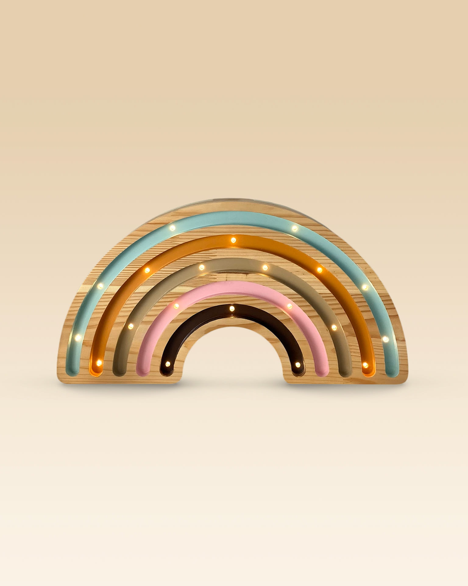 Lampada portatile in legno Rainbow