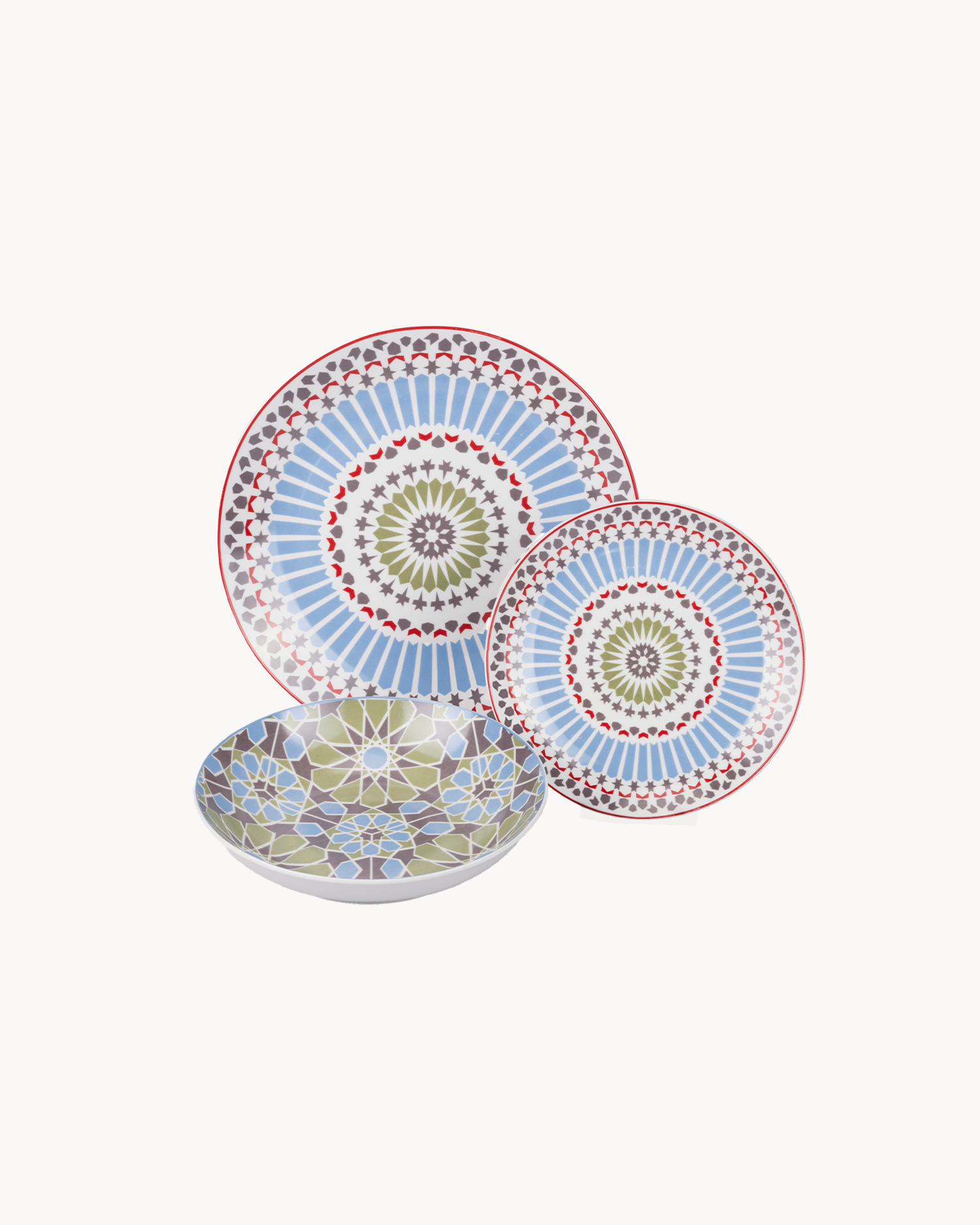 Servizio piatti in porcellana Casablanca, 6 persone