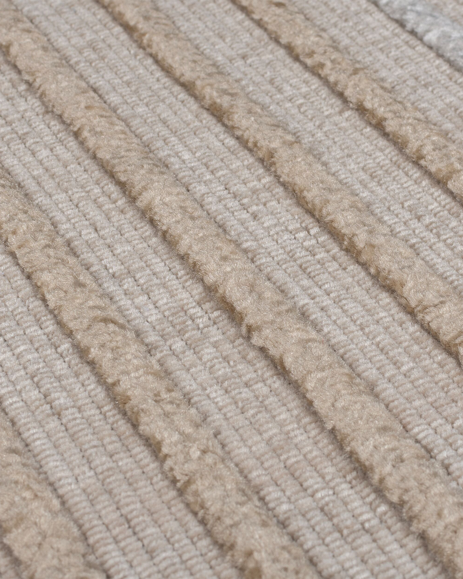 Tappeto lavabile a righe Elton, beige