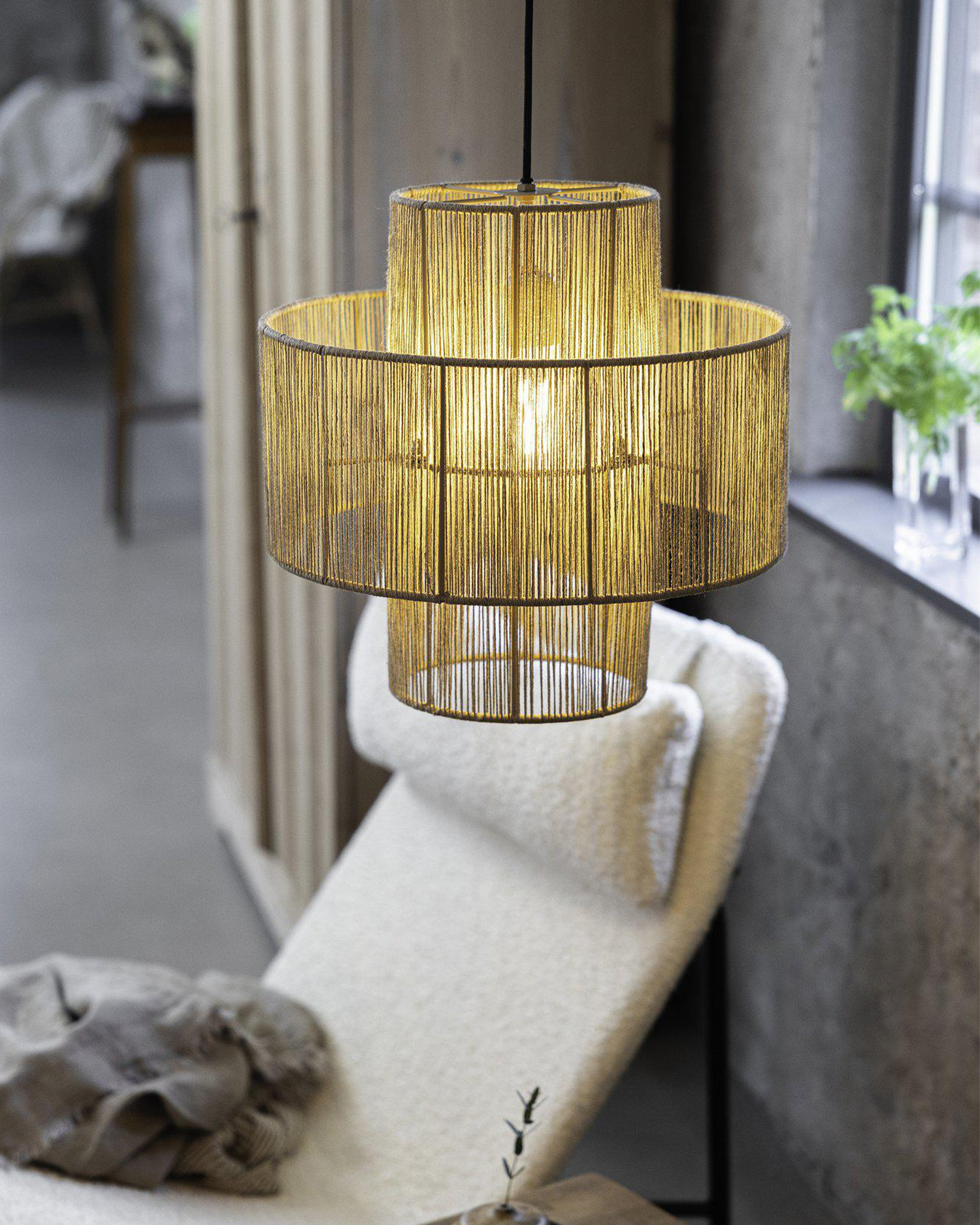 Lampada a sospensione Soga, naturale