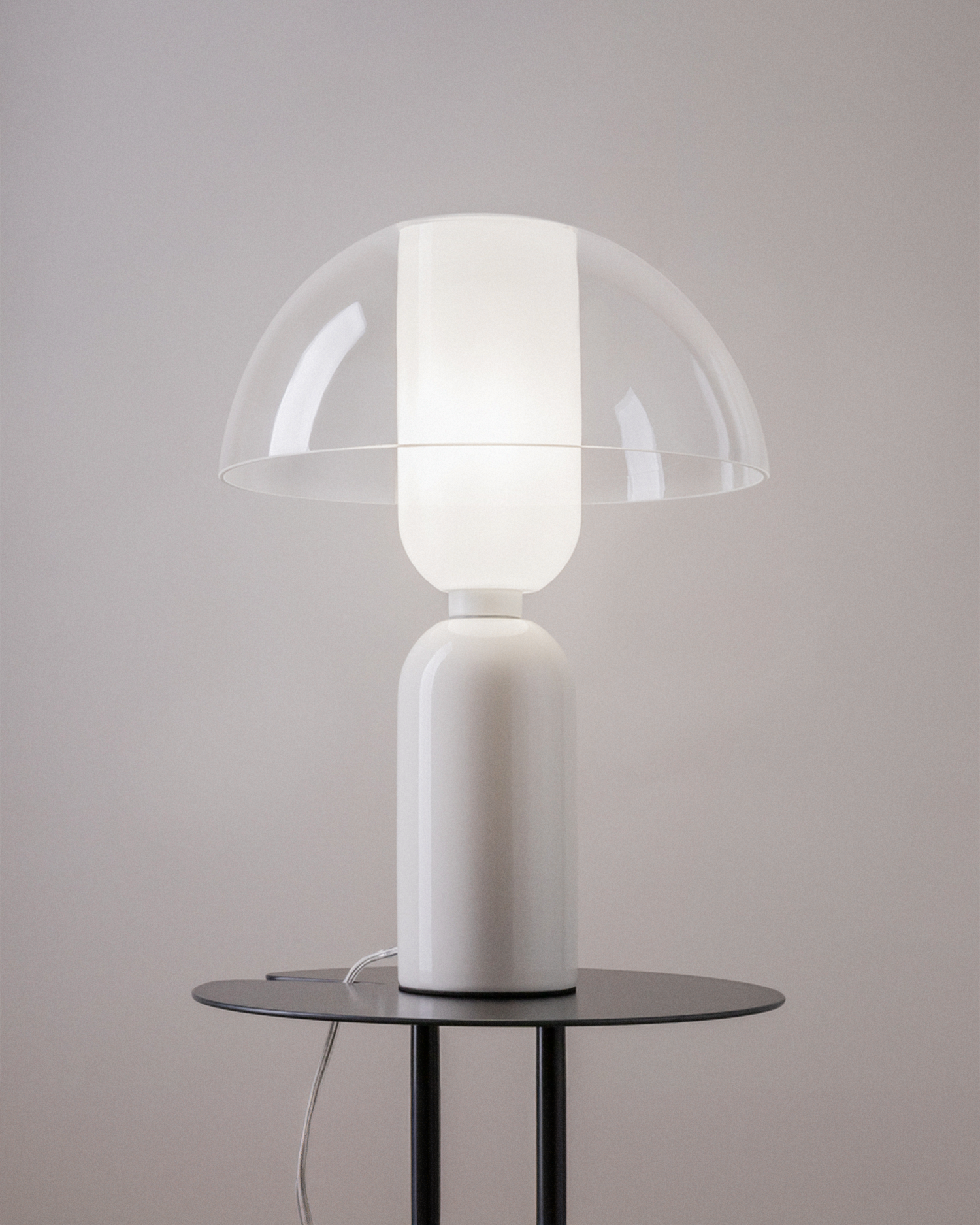 Lampada da tavolo Memory, bianca