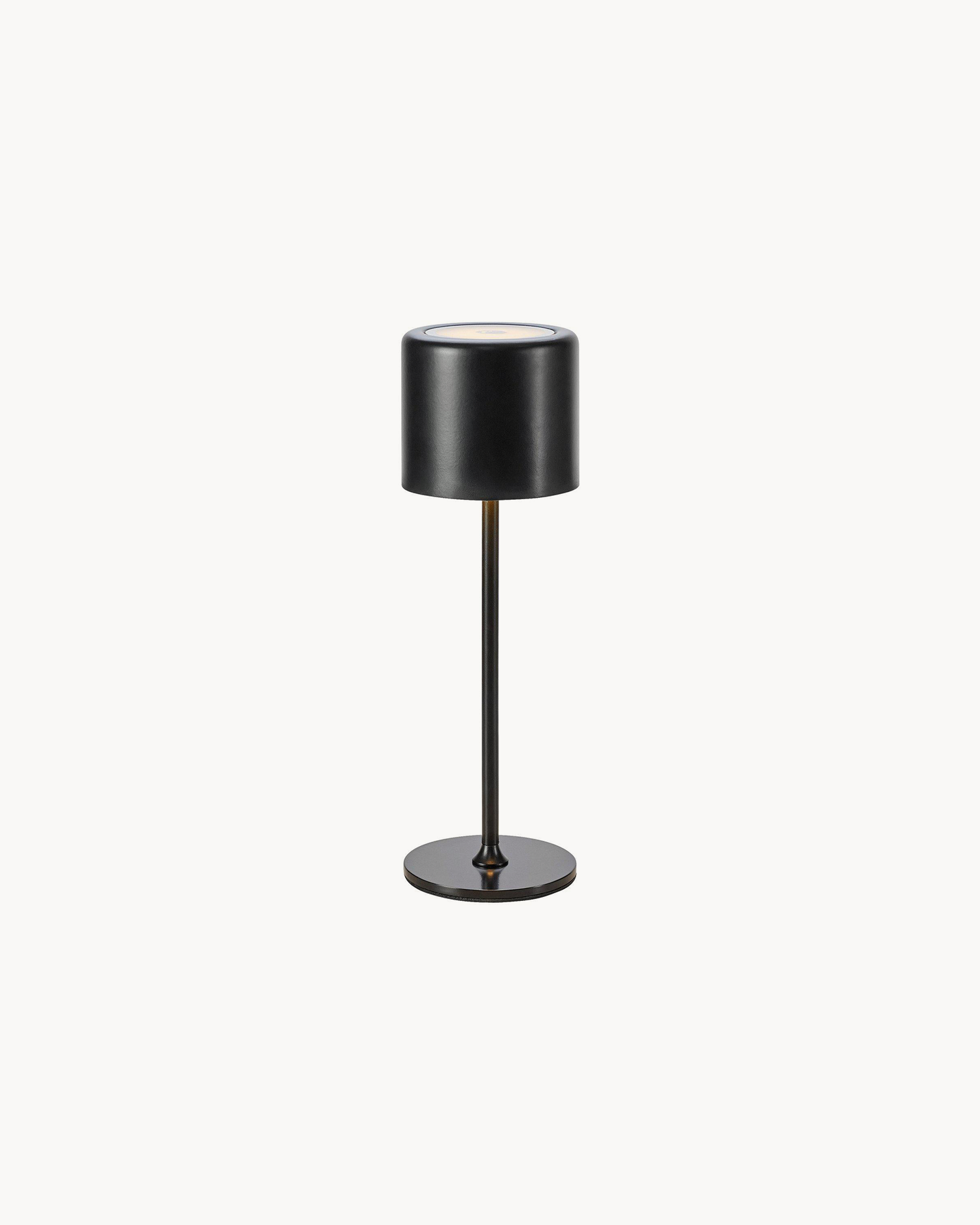 Lampada da tavolo ricaricabile Filo, nera