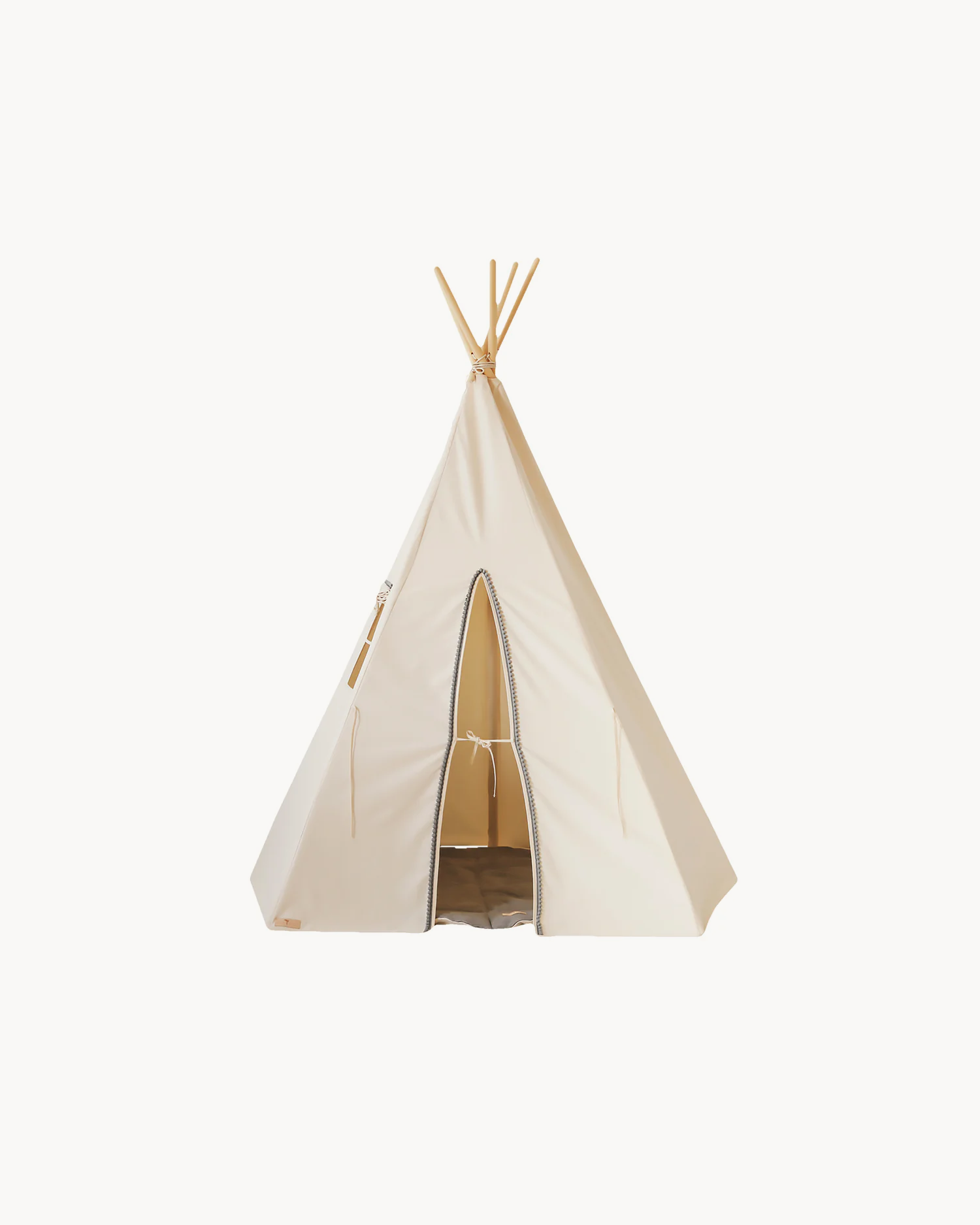 Tenda Teepee Grey Pompoms