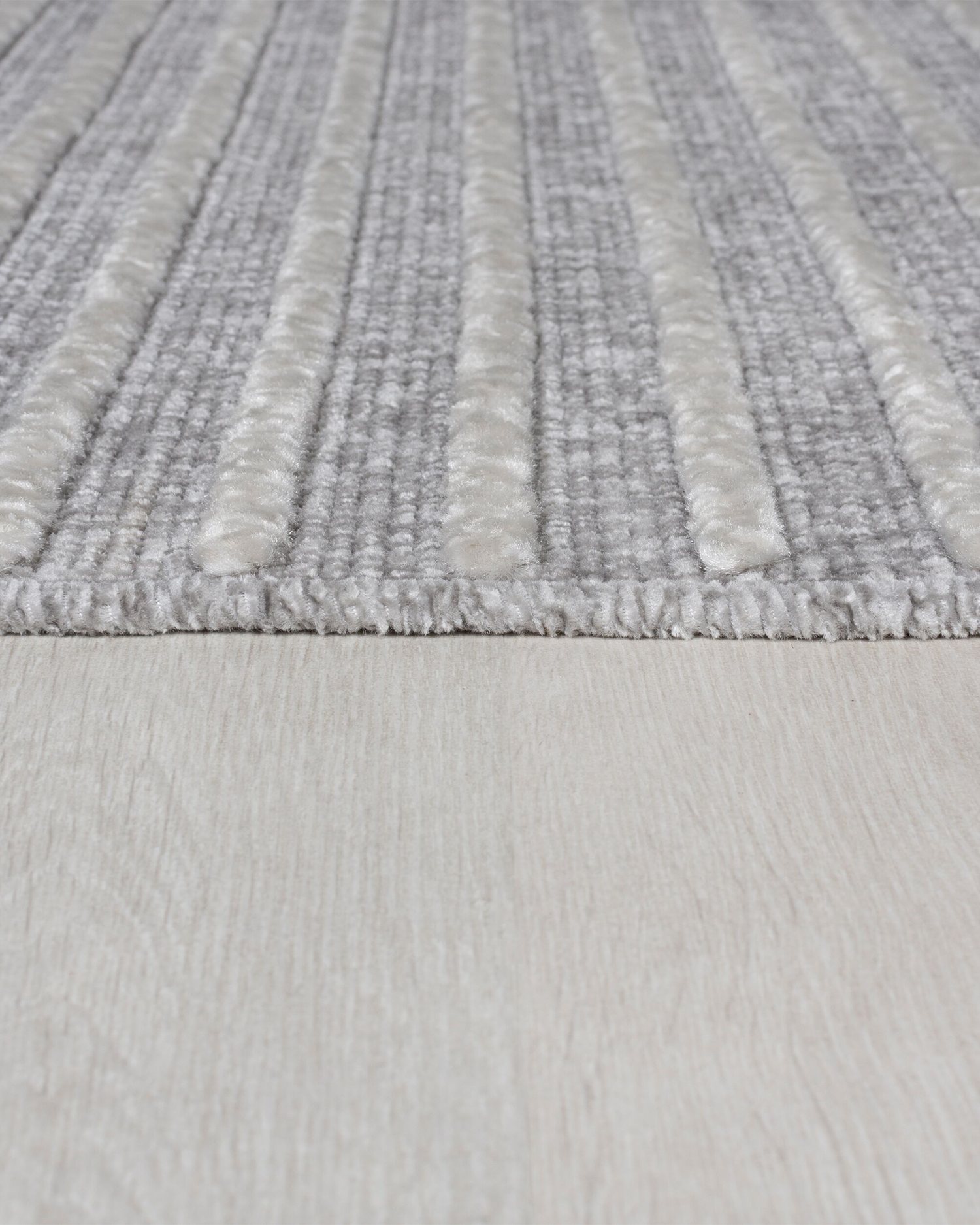 Tappeto lavabile a righe Elton, grigio