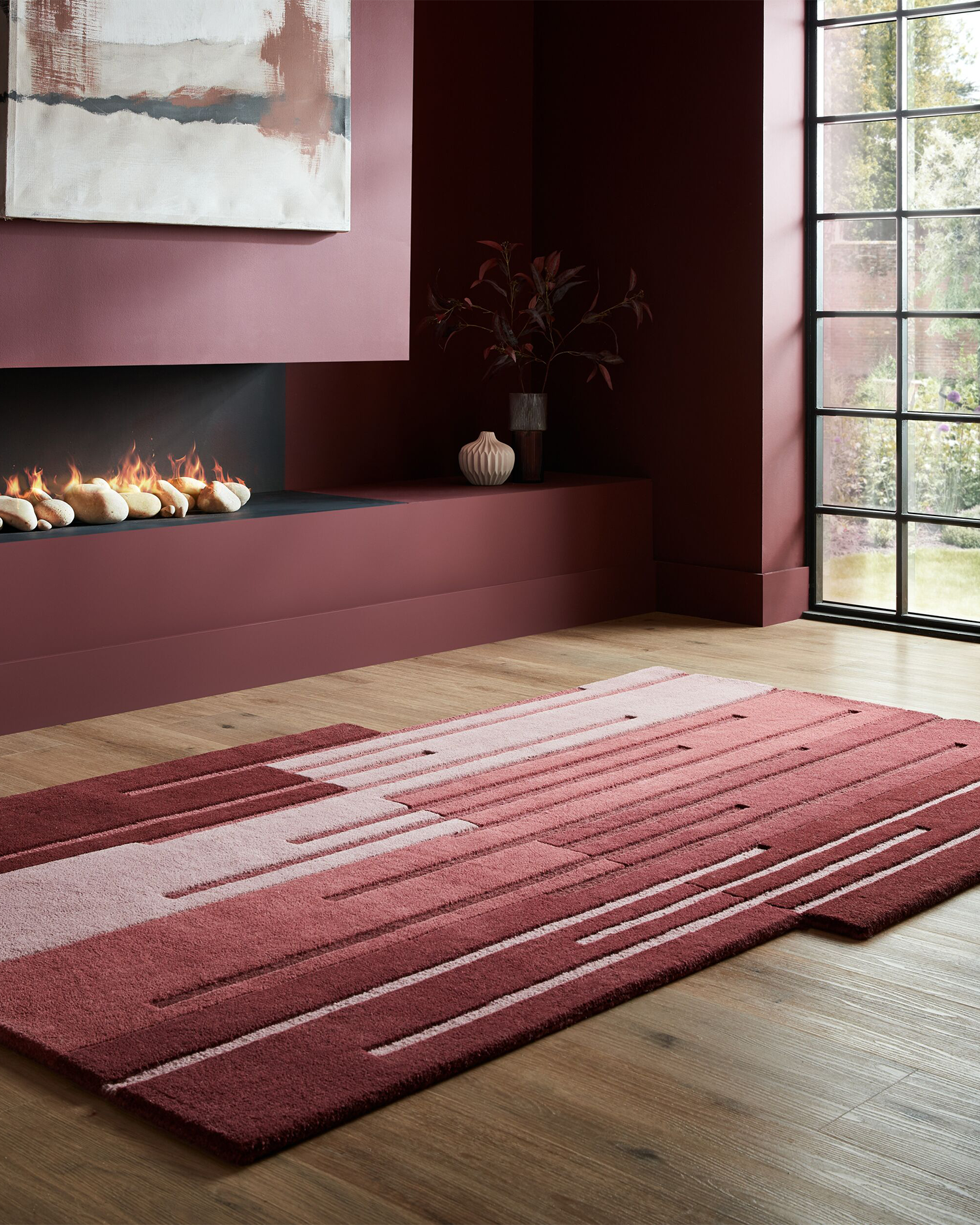 Tappeto in lana Split Ombre Shaped