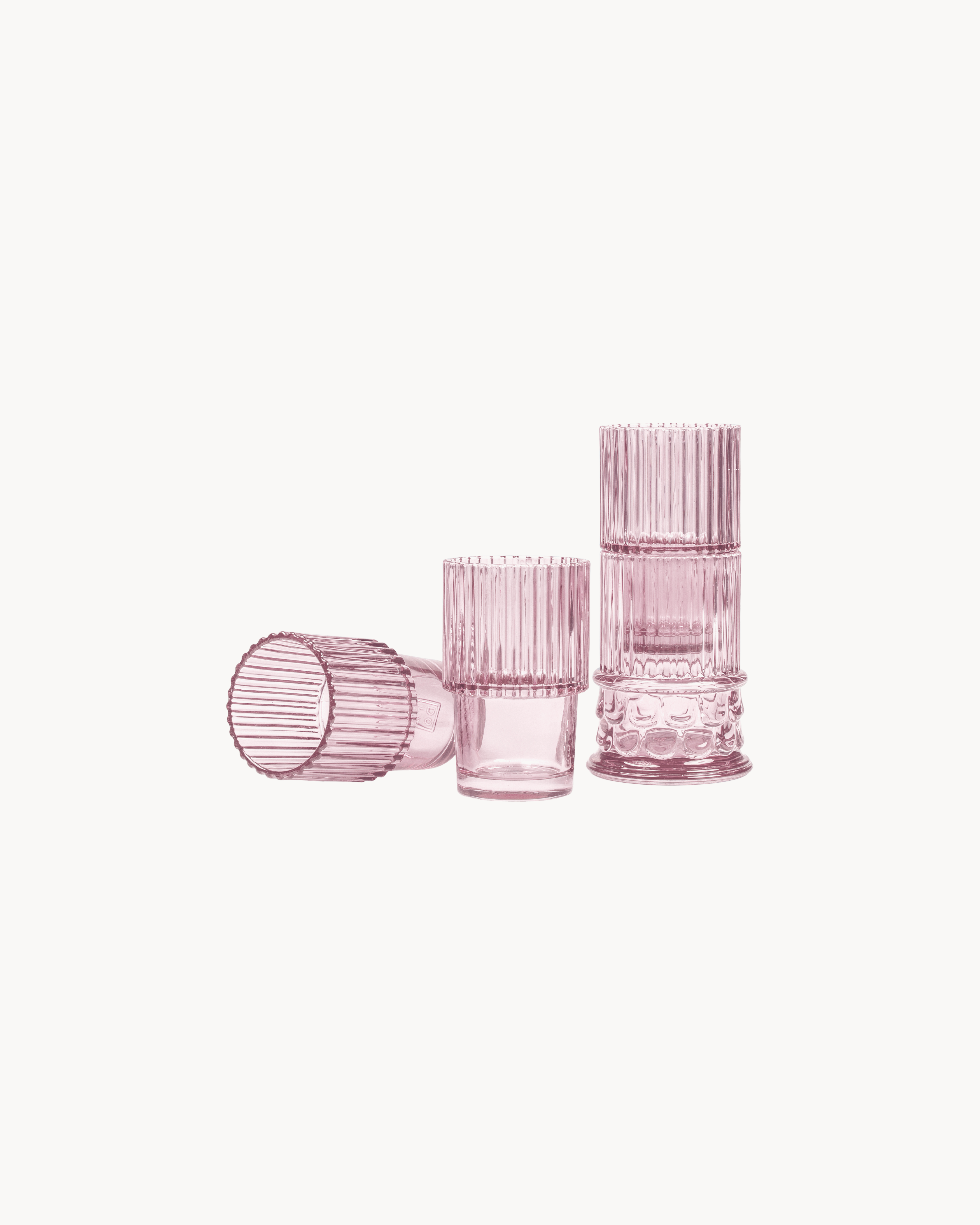 Bicchieri Athena in vetro, rosa
