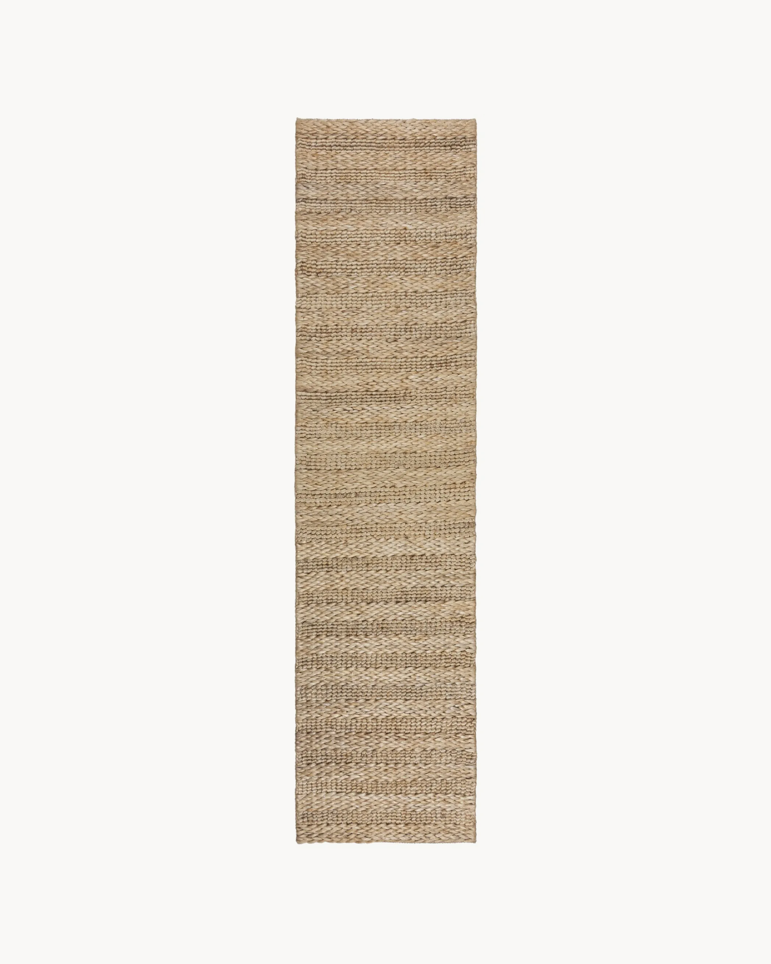 Runner a strisce di juta Drew Braid