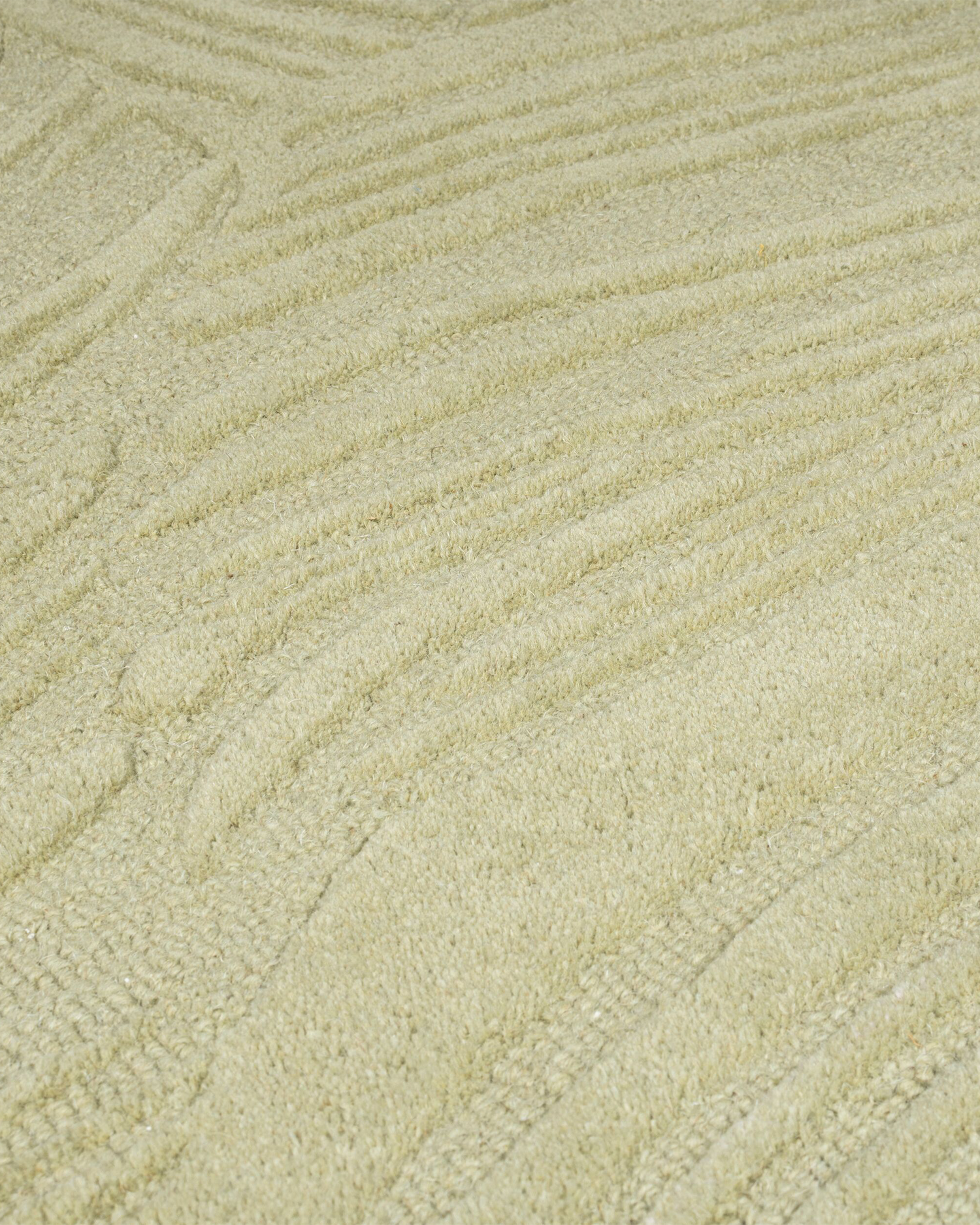 Tappeto in lana Lino Leaf, salvia