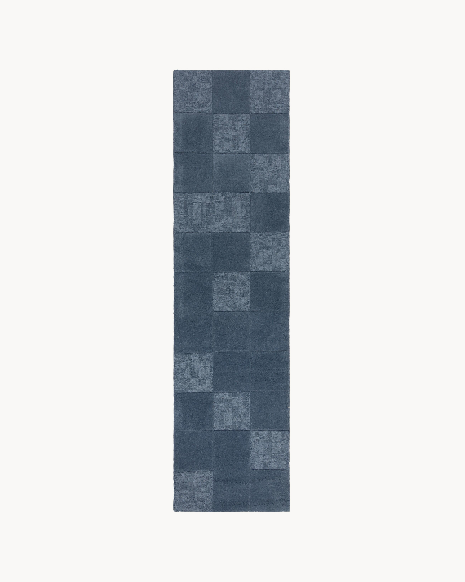 Runner moderno in lana Checkerboard