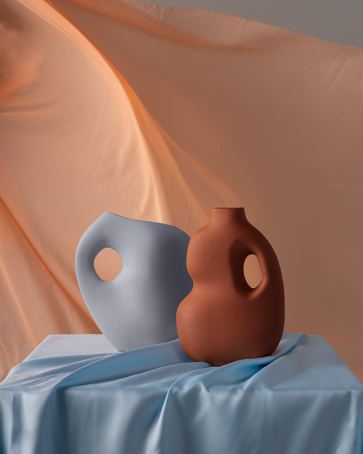 Vaso in ceramica Aura I, blu