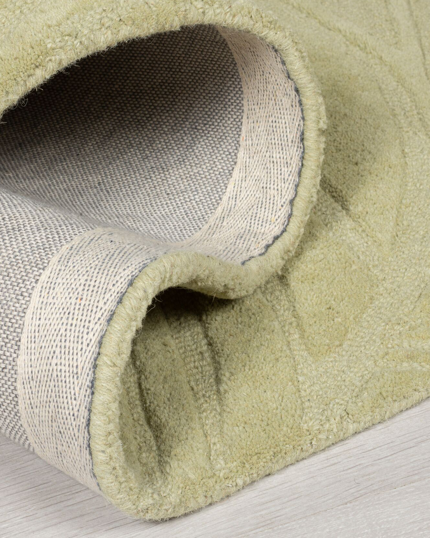 Tappeto in lana Lino Leaf, salvia