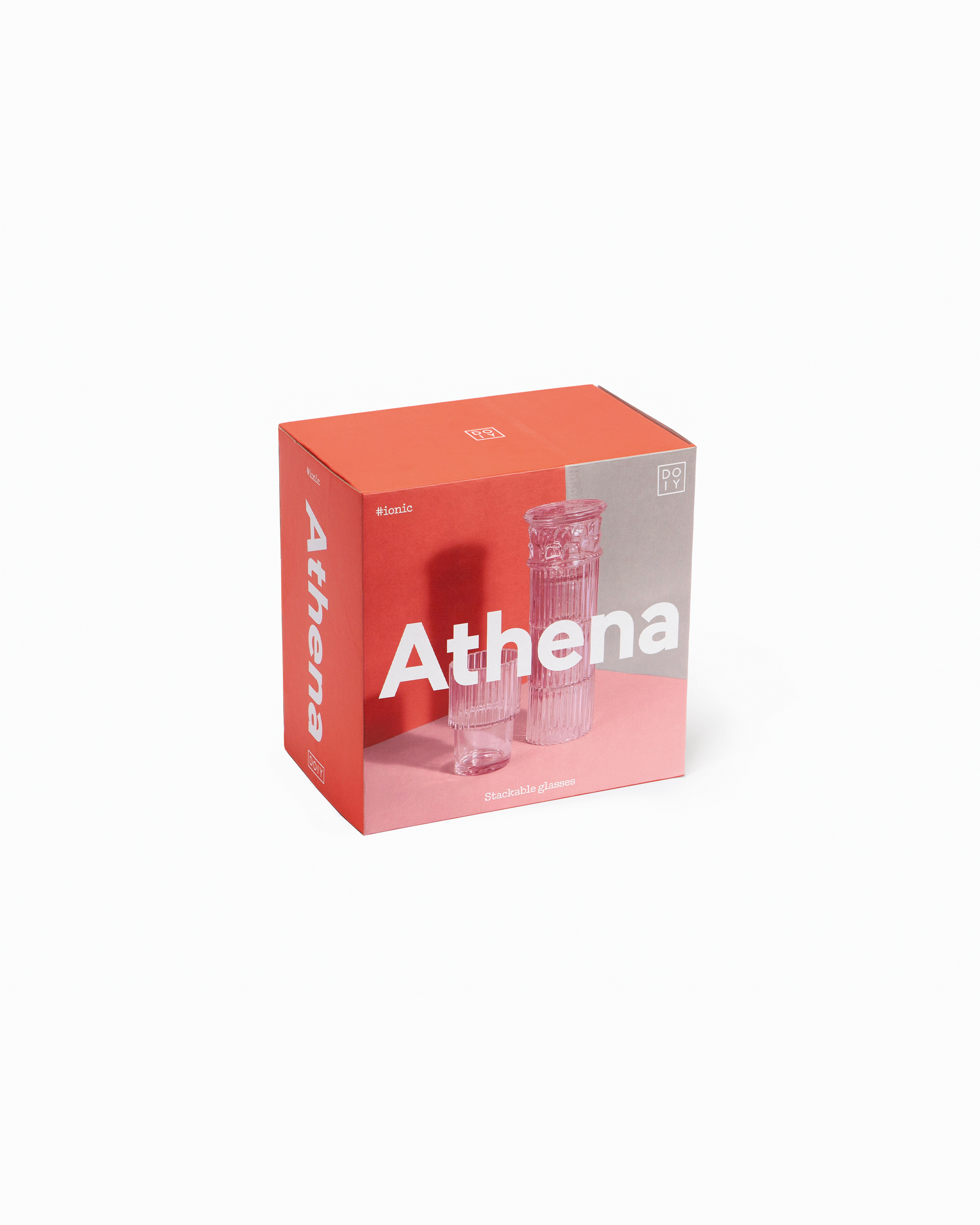 Bicchieri Athena in vetro, rosa