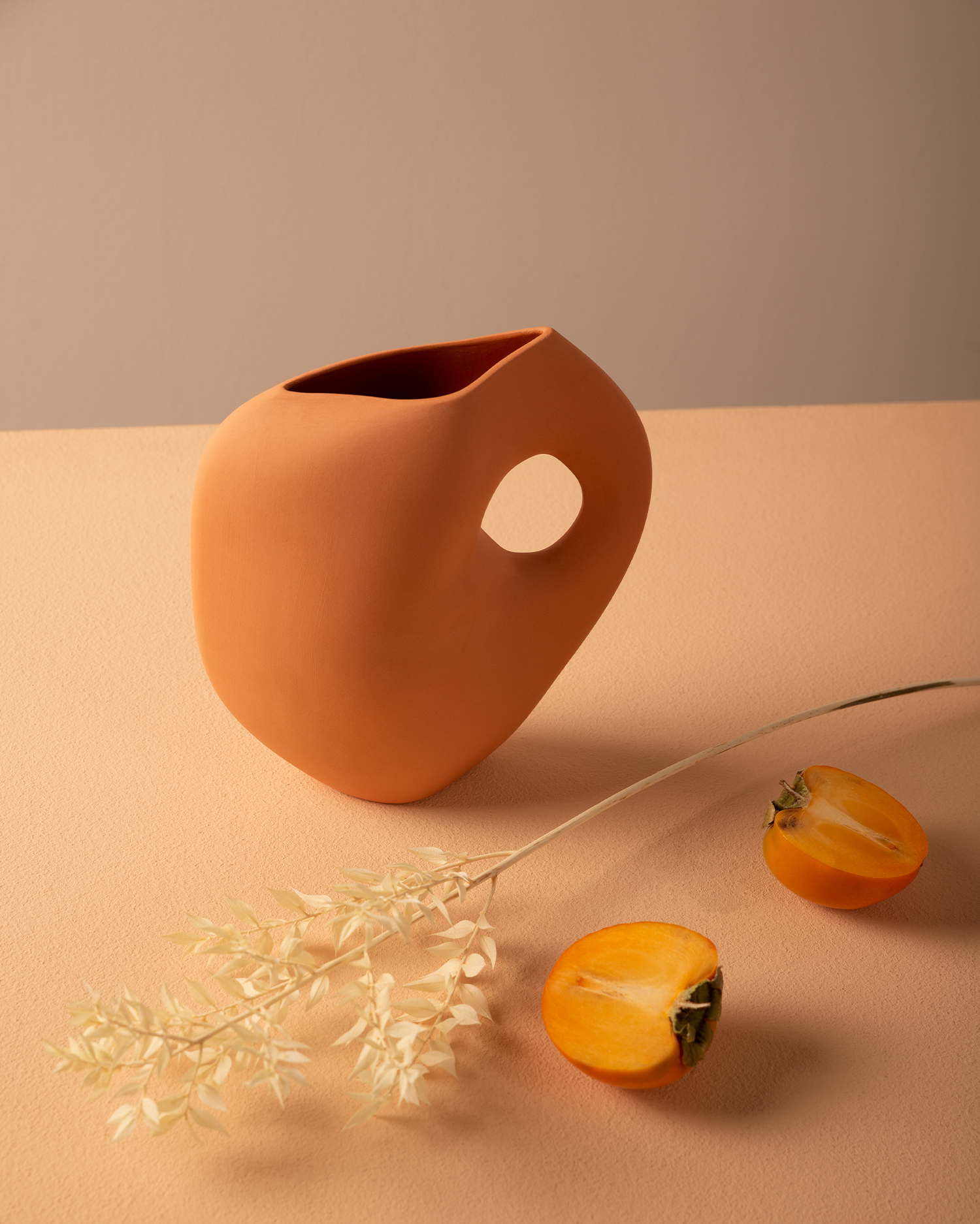 Vaso in ceramica Aura I, albicocca