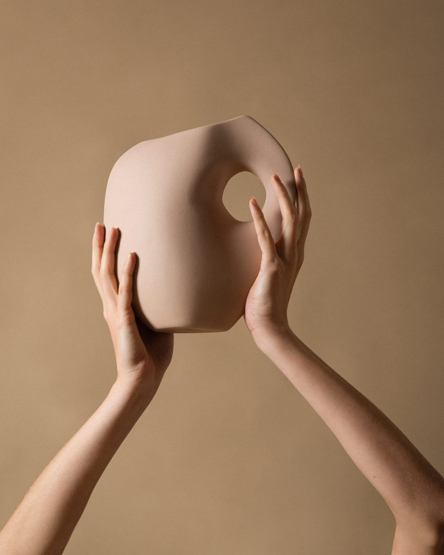Vaso in ceramica Aura I, rosa