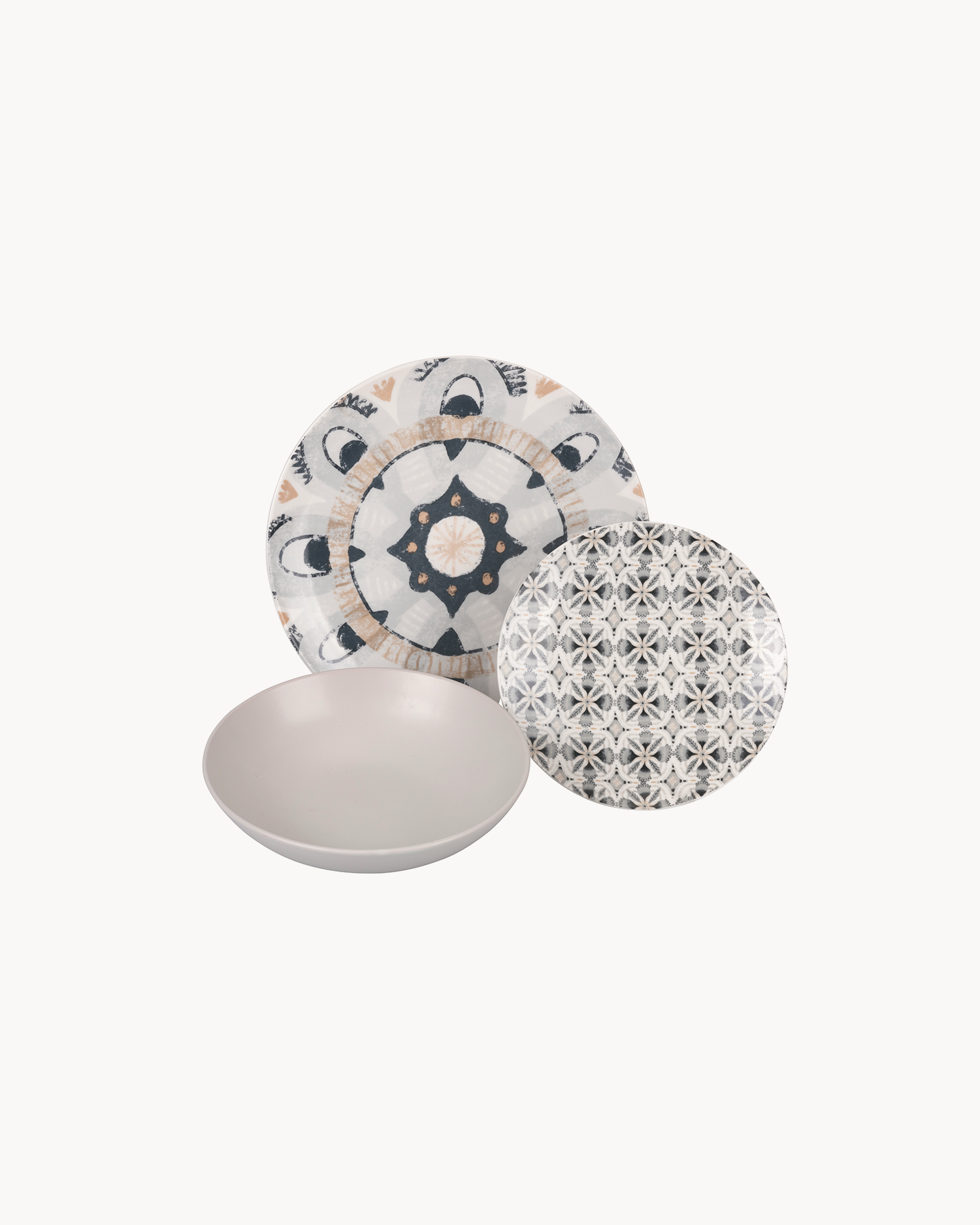 Servizio piatti in porcellana Bohemienne, 6 persone