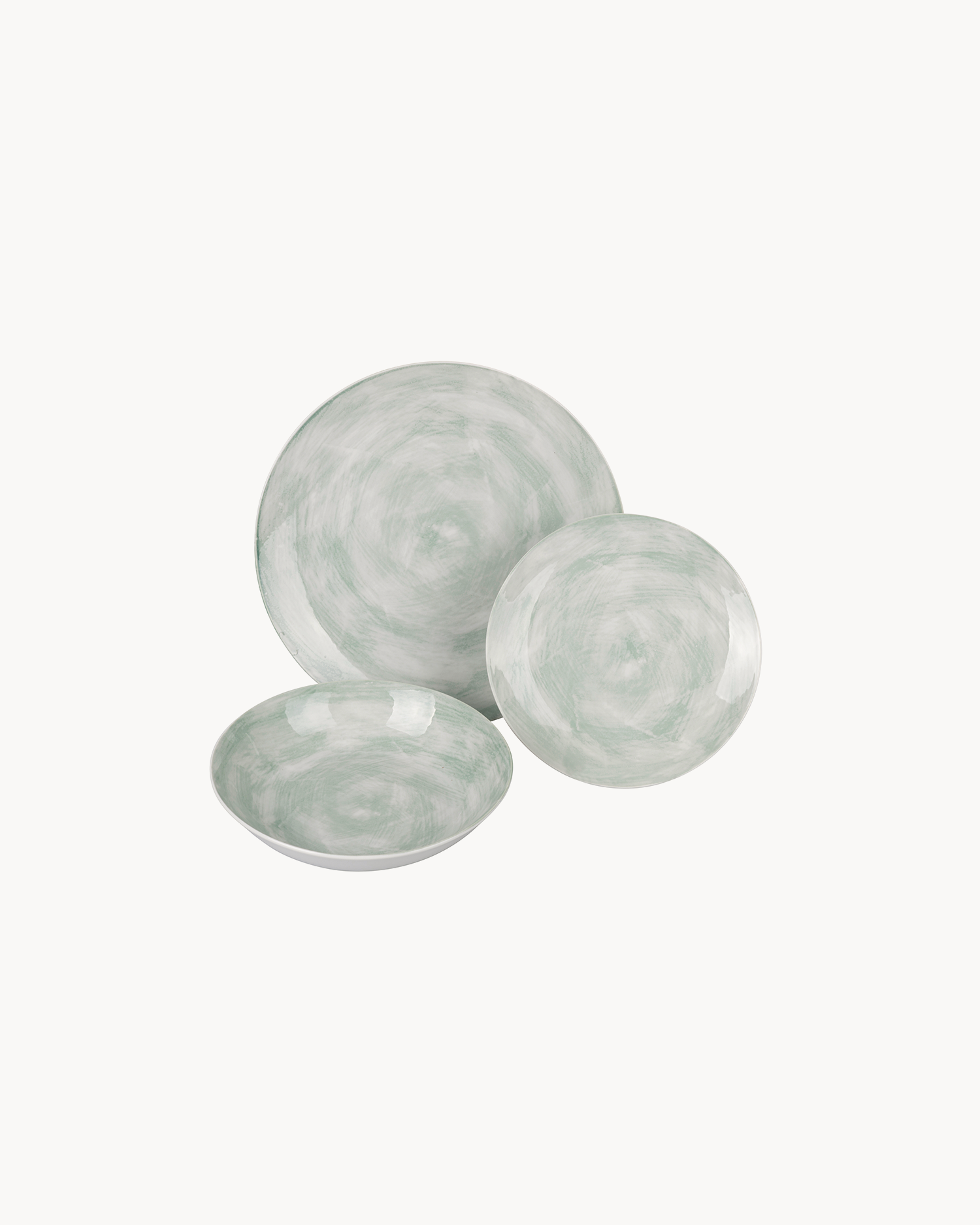 Servizio piatti in porcellana Spring City, 6 persone