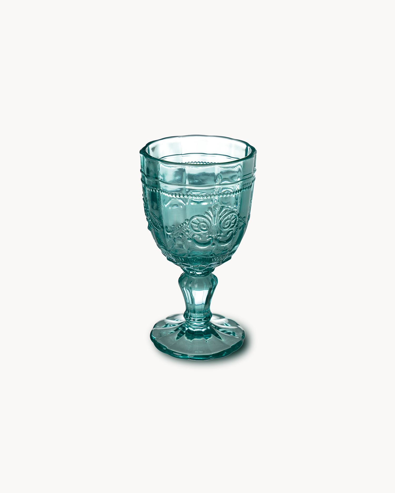 Set 6 calici in vetro trasparente con decoro Syrah, Ocean