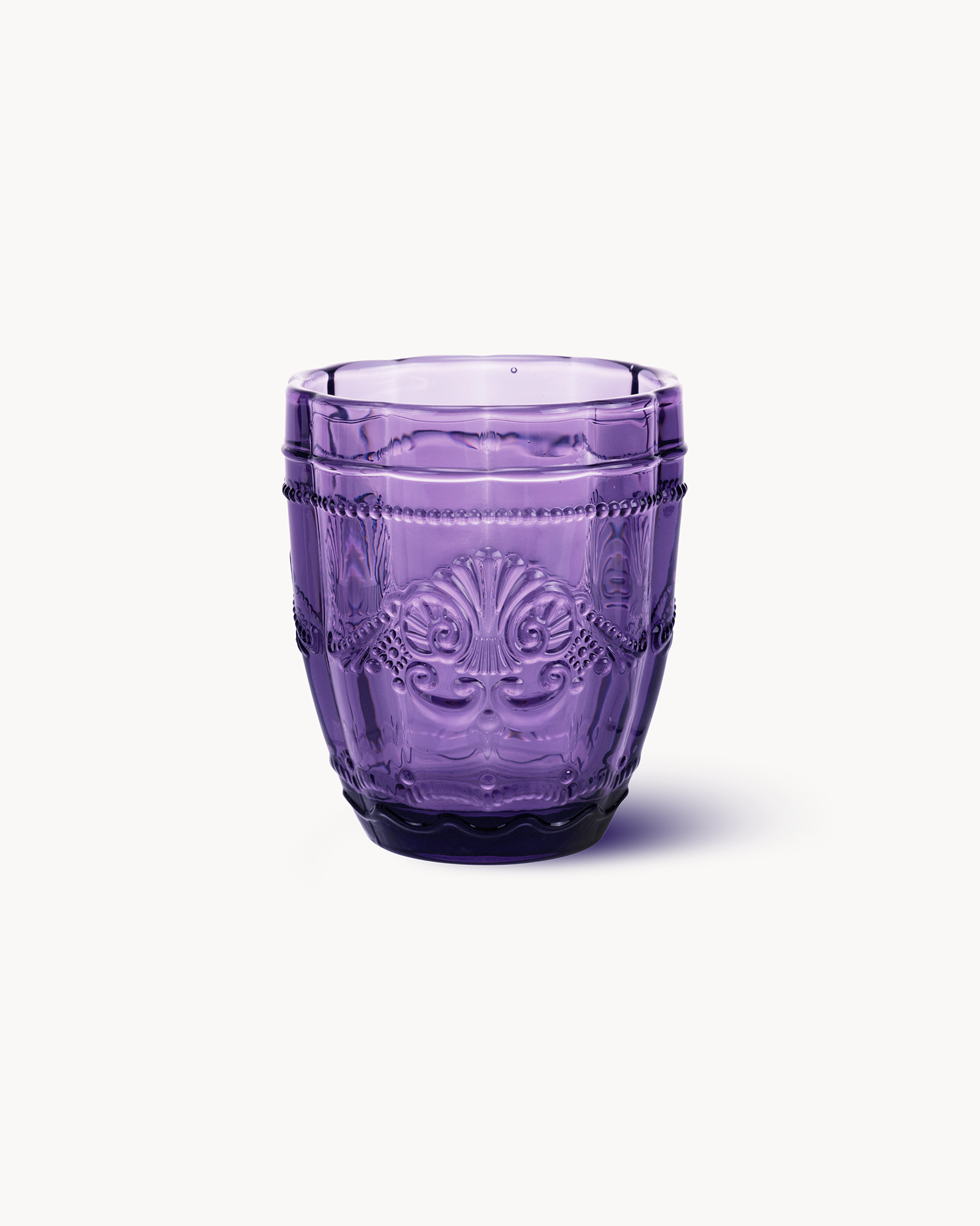 Bicchieri acqua in vetro con decoro Syrah, Provence