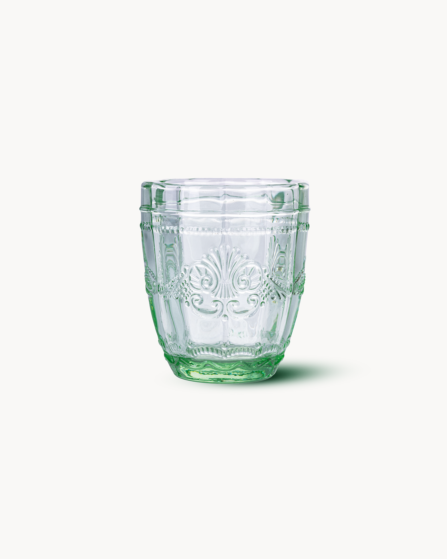 Bicchieri acqua in vetro con decoro Syrah, greenery